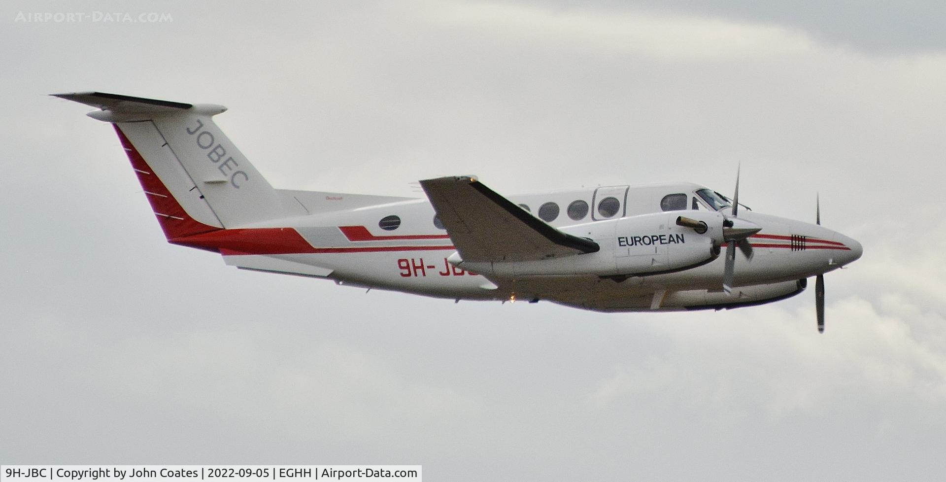 9H-JBC, 1977 Beech 200 Super King Air C/N BB-194, Climbing off 26