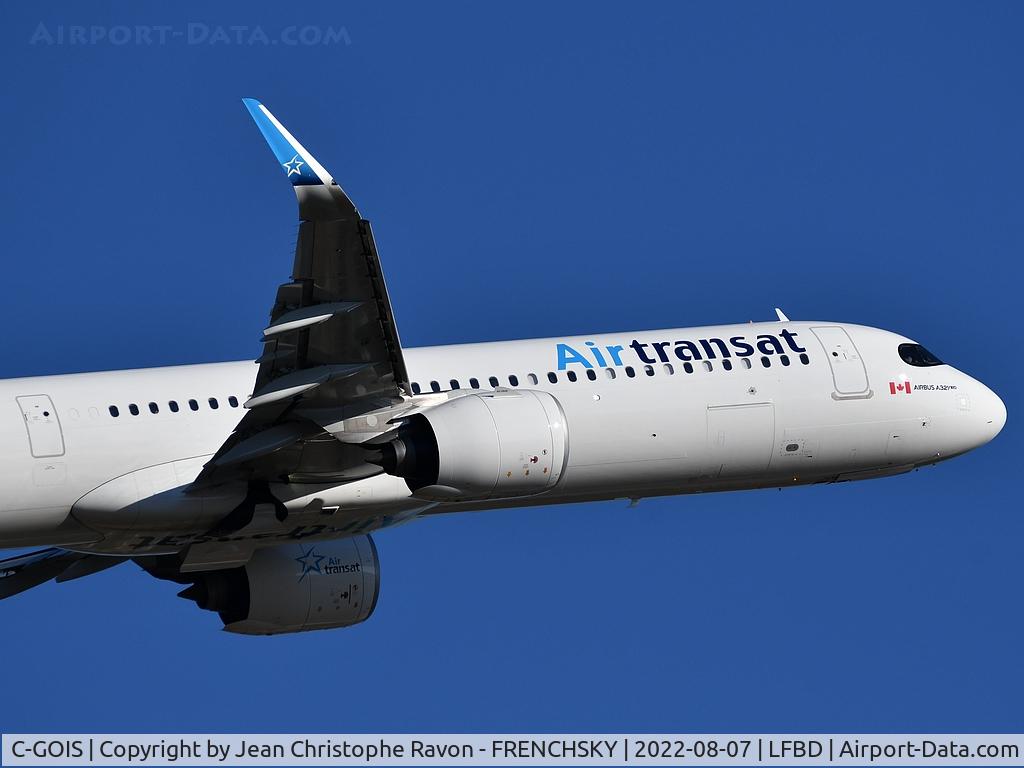 C-GOIS, 2021 Airbus A321-271NX C/N 10282, Air Transat TS515 take off runway 05 to Montréal YUL