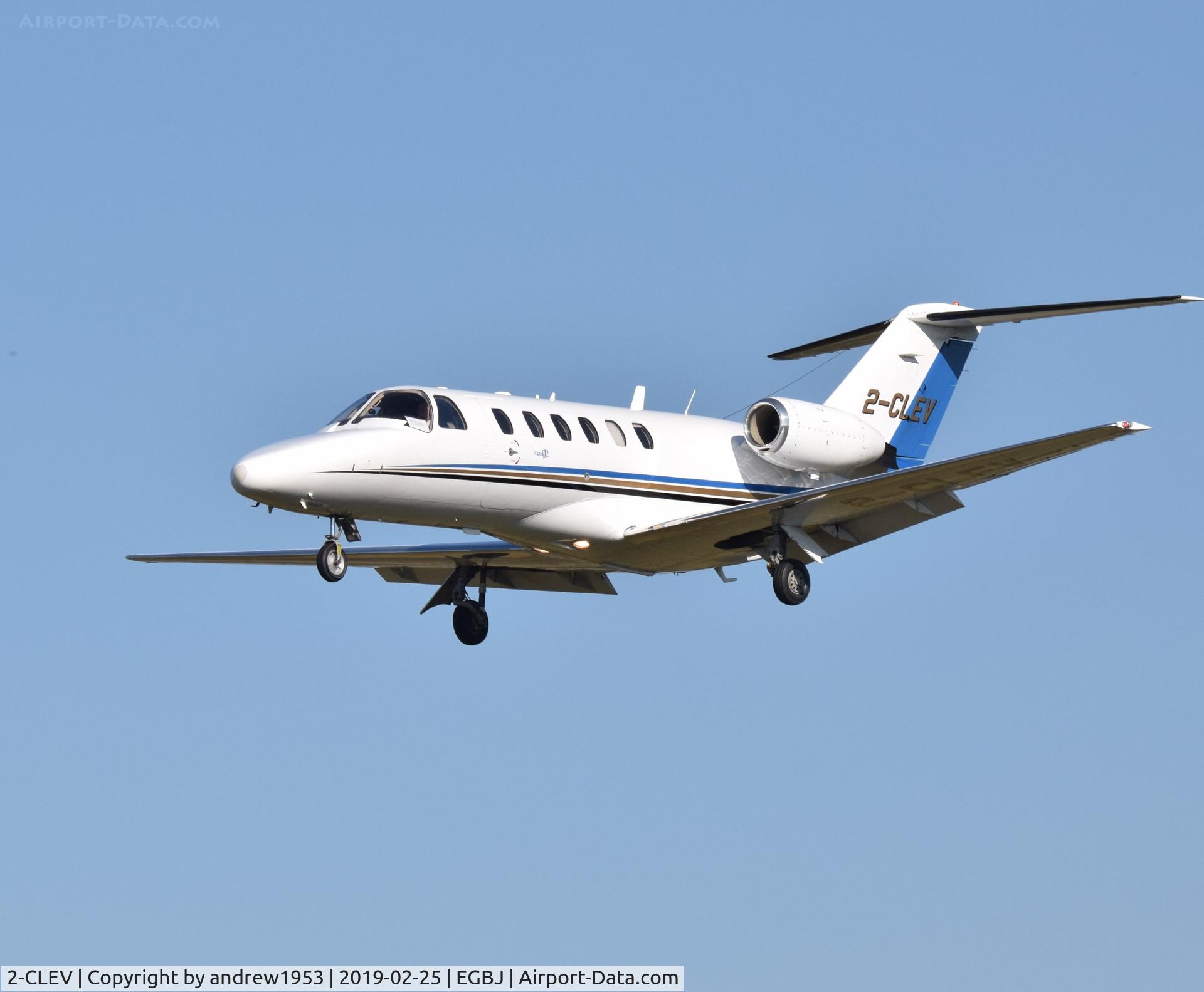 2-CLEV, 2000 Cessna 525A CitationJet CJ2 C/N 525A0003, 2-CLEV at Gloucestershire Airport.