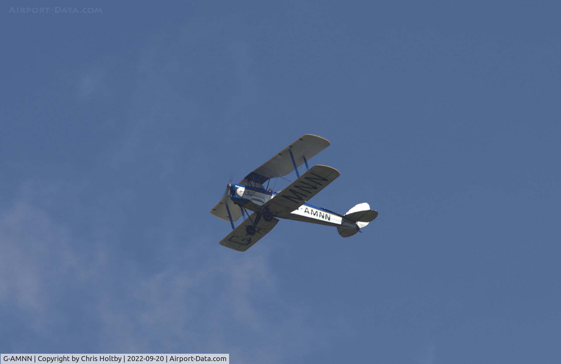 G-AMNN, 1944 De Havilland DH-82A Tiger Moth II C/N 86457, Over Worthing, Sussex