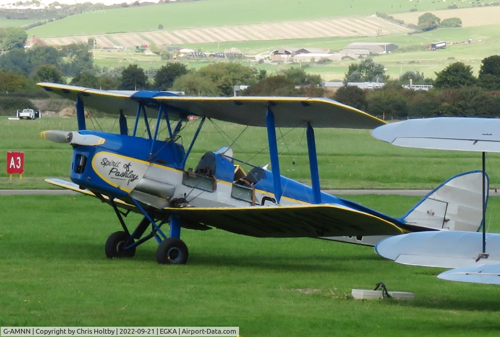G-AMNN, 1944 De Havilland DH-82A Tiger Moth II C/N 86457, The 'Spirit of Pashley' between flights at Shoreham Airport, Sussex