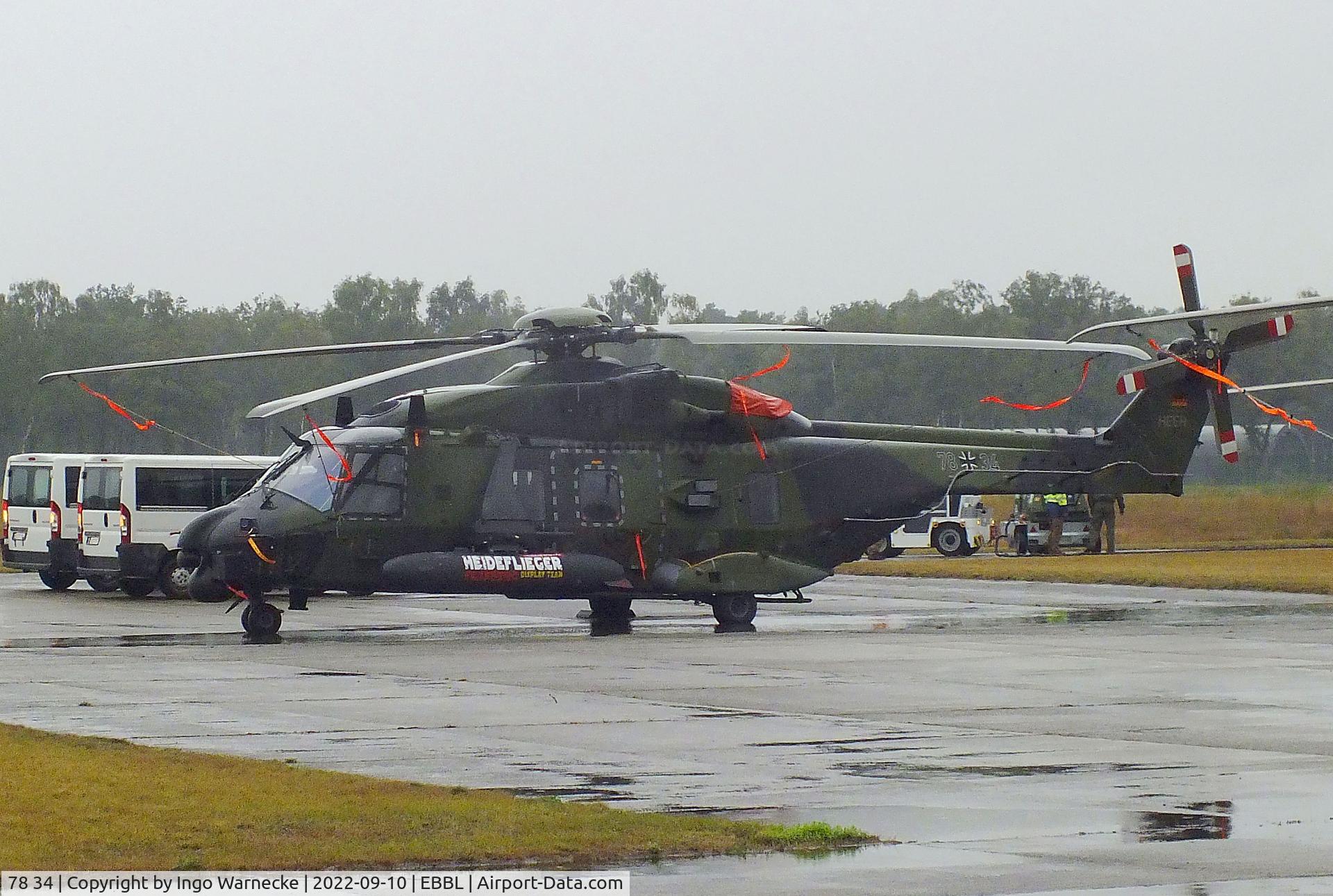 78 34, NHI NH-90 TTH Caiman Caiman C/N 1124, NHI NH90 TTH of the Heeresflieger (german army) Heideflieger display team at the 2022 Sanicole Spottersday at Kleine Brogel air base
