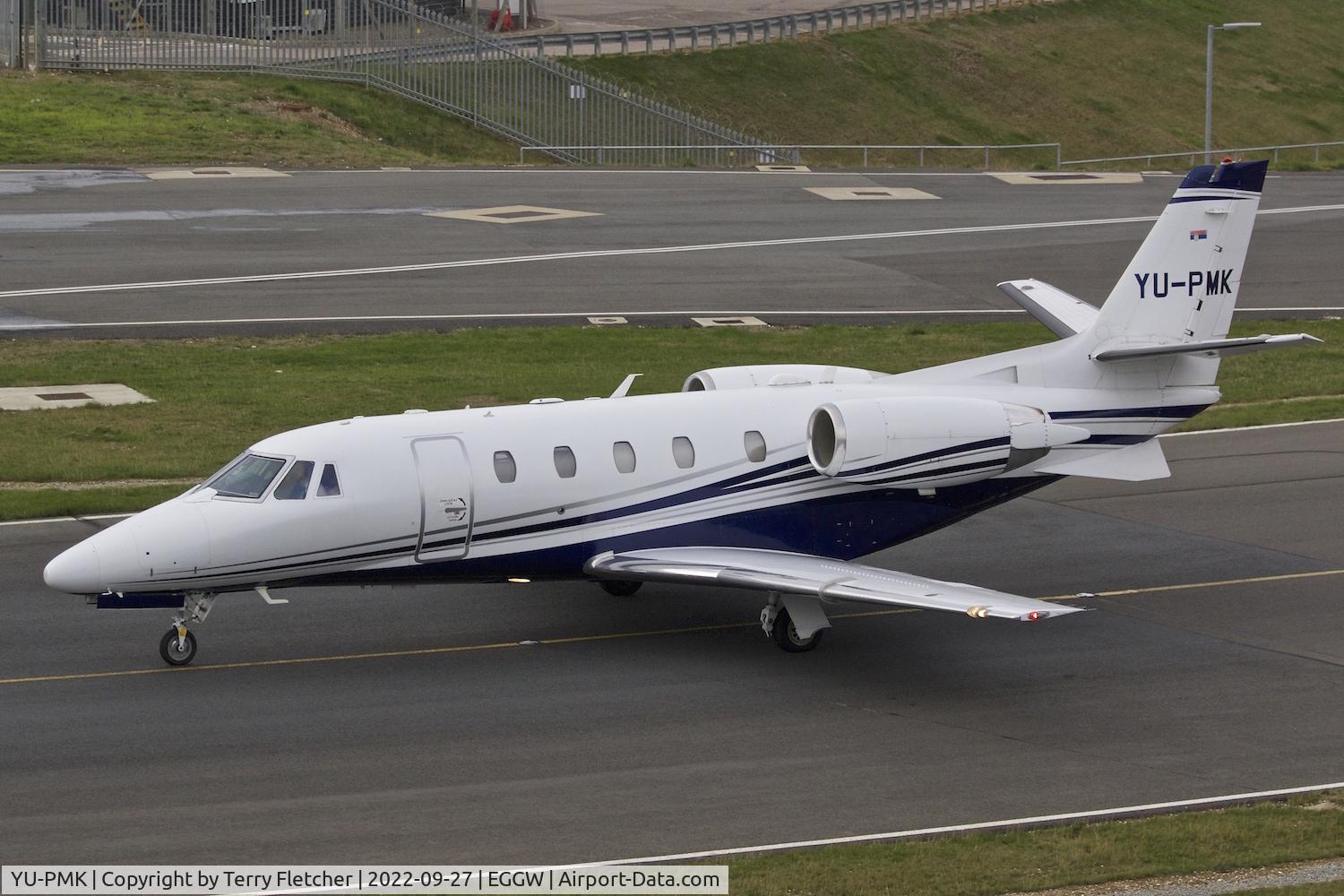 YU-PMK, 2016 Cessna 560 Citation Excel XLS+ C/N 560-6220, At Luton
