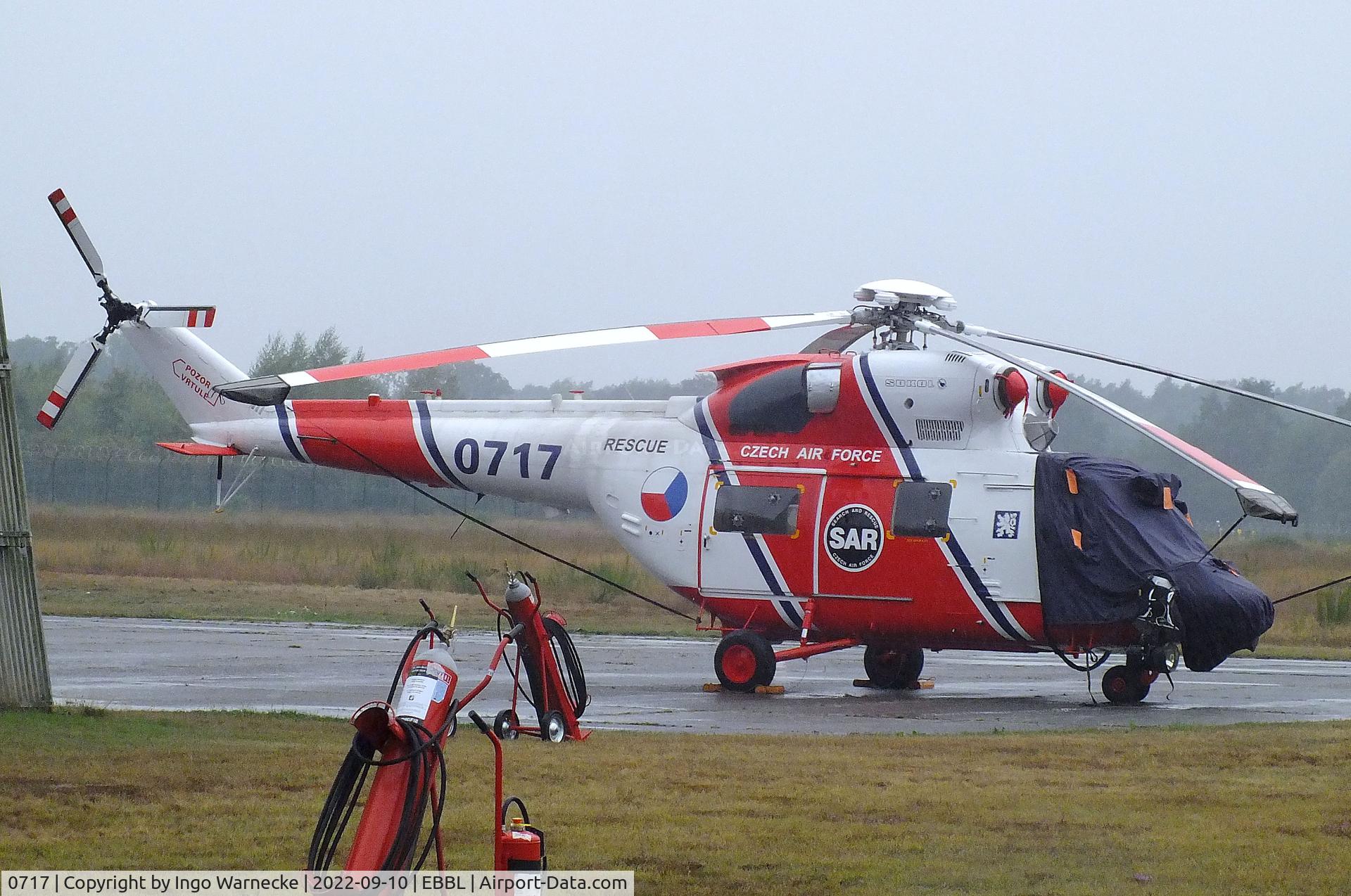 0717, PZL-Swidnik W-3A Sokól C/N 370717, PZL-Swidnik W-3A Sokol of the Czech Air Force at the 2022 Sanicole Spottersday at Kleine Brogel air base