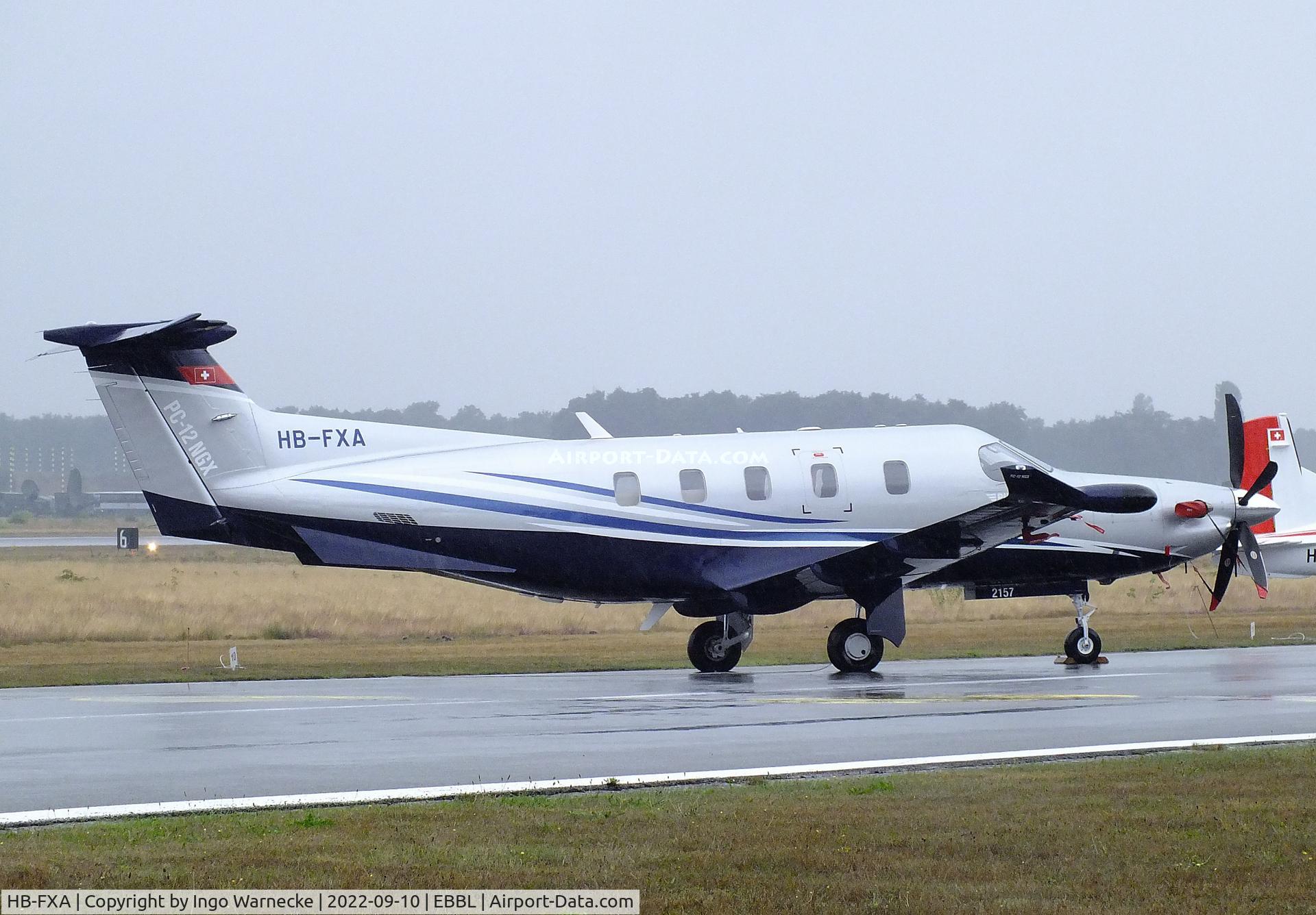 HB-FXA, 2021 Pilatus PC-12/47E C/N 2157, Pilatus PC-12-NGX at the 2022 Sanicole Spottersday at Kleine Brogel air base