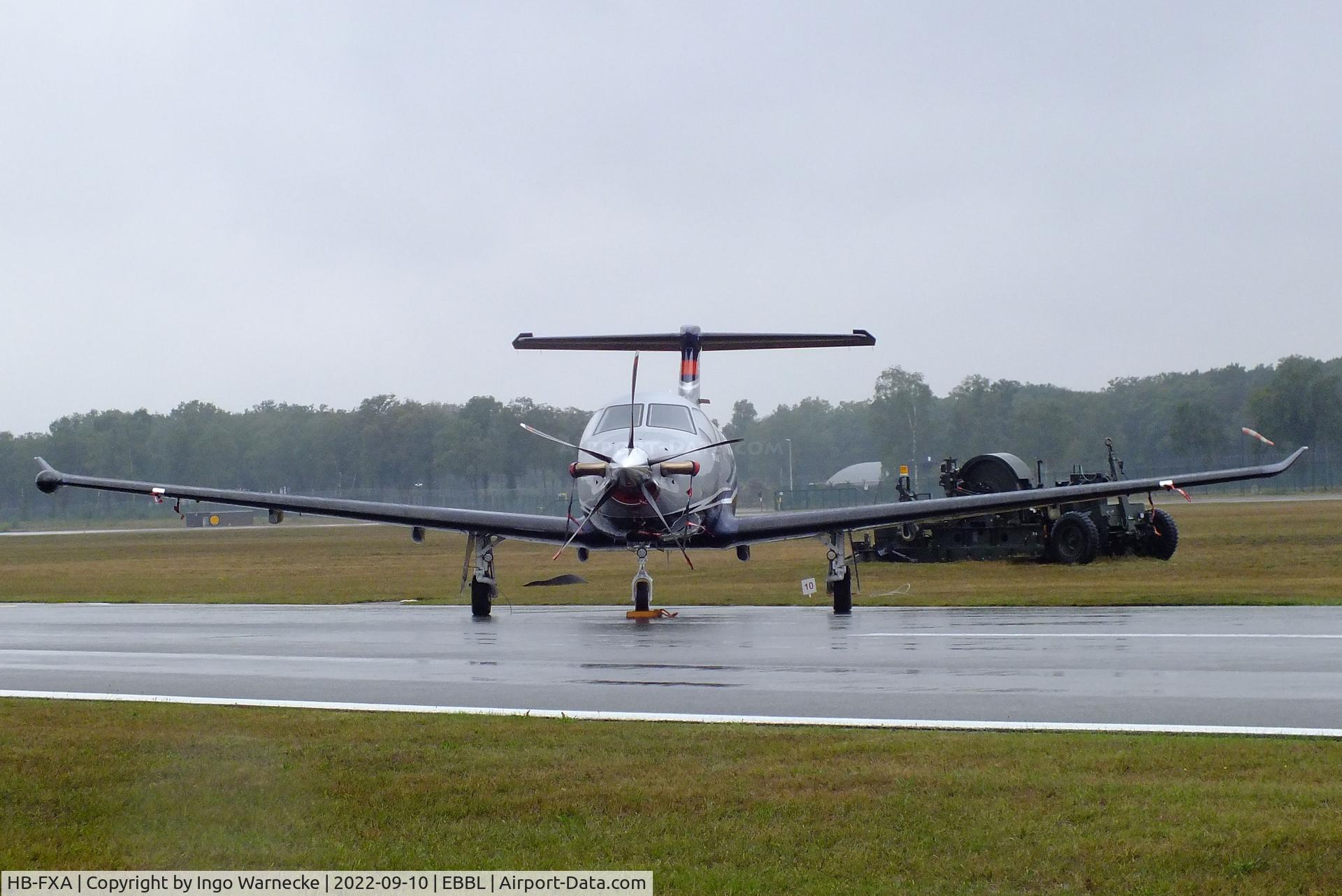 HB-FXA, 2021 Pilatus PC-12/47E C/N 2157, Pilatus PC-12-NGX at the 2022 Sanicole Spottersday at Kleine Brogel air base
