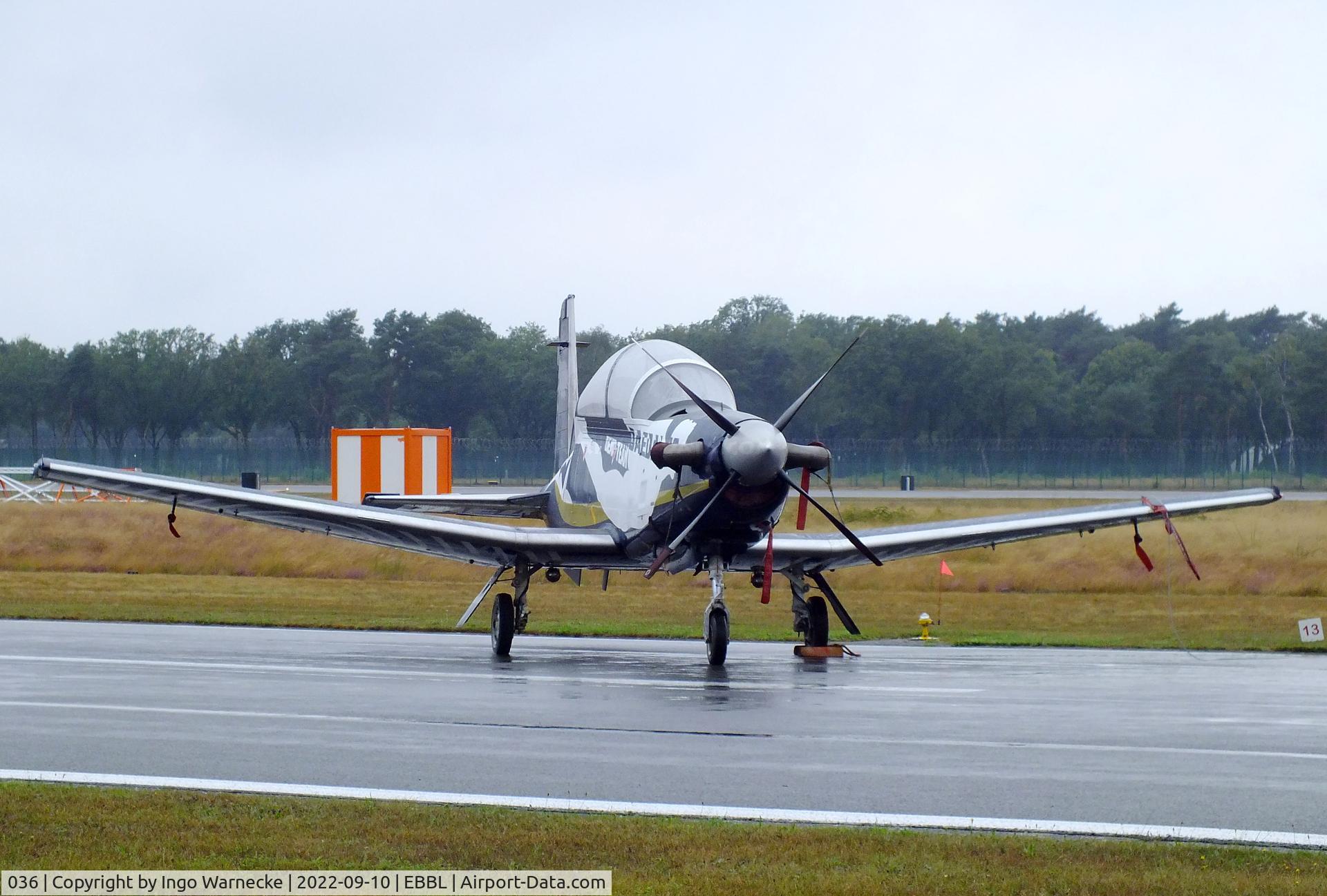036, Raytheon T-6A Texan II C/N PG-36, Raytheon T-6A Texan II of the Greek Air Force Daedalos demo team at the 2022 Sanicole Spottersday at Kleine Brogel air base
