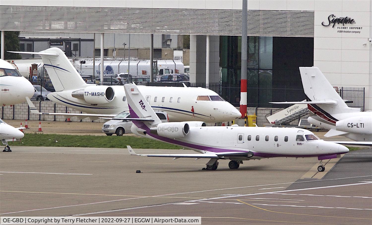 OE-GBD, 2000 Israel Aircraft Industries IAI-1125A Astra SPX C/N 133, At Luton