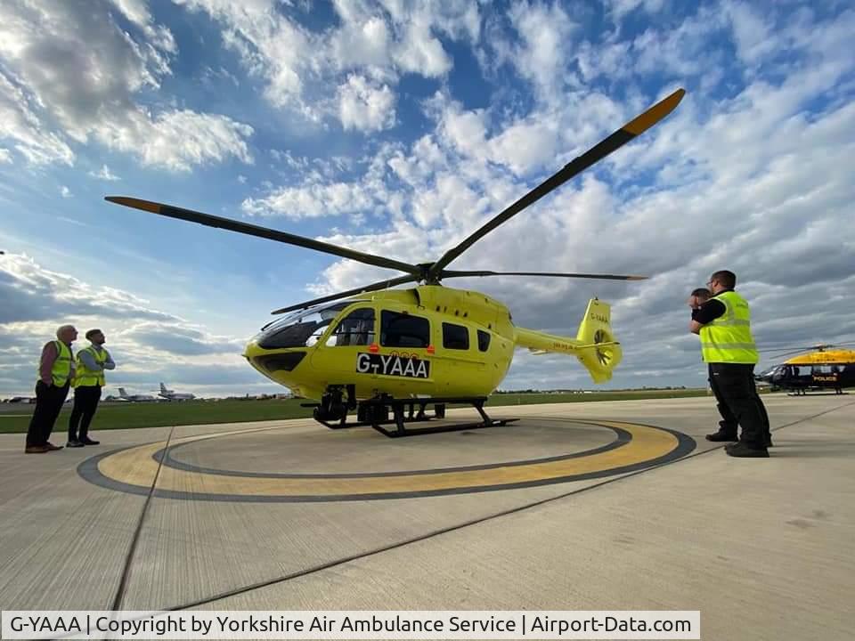 G-YAAA, 2022 Airbus Helicopters EC145-T3 (BK-117D-3) C/N 21185, G-YAAA arriving in UK.