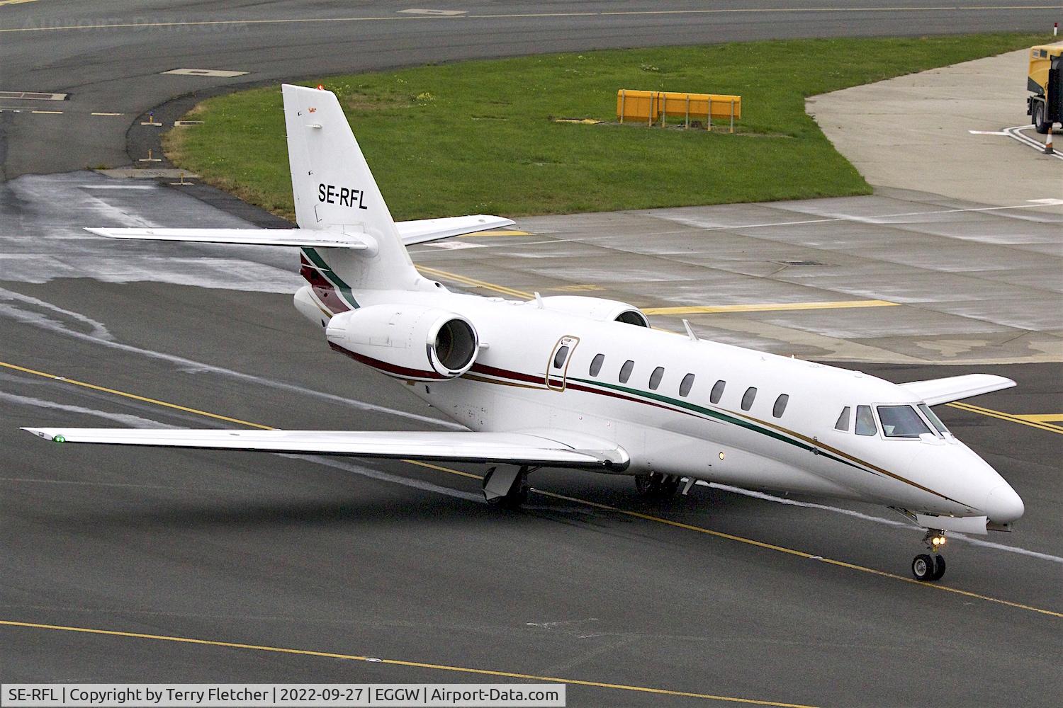 SE-RFL, 2009 Cessna 680 Citation Soveregin C/N 680-0276, At Luton