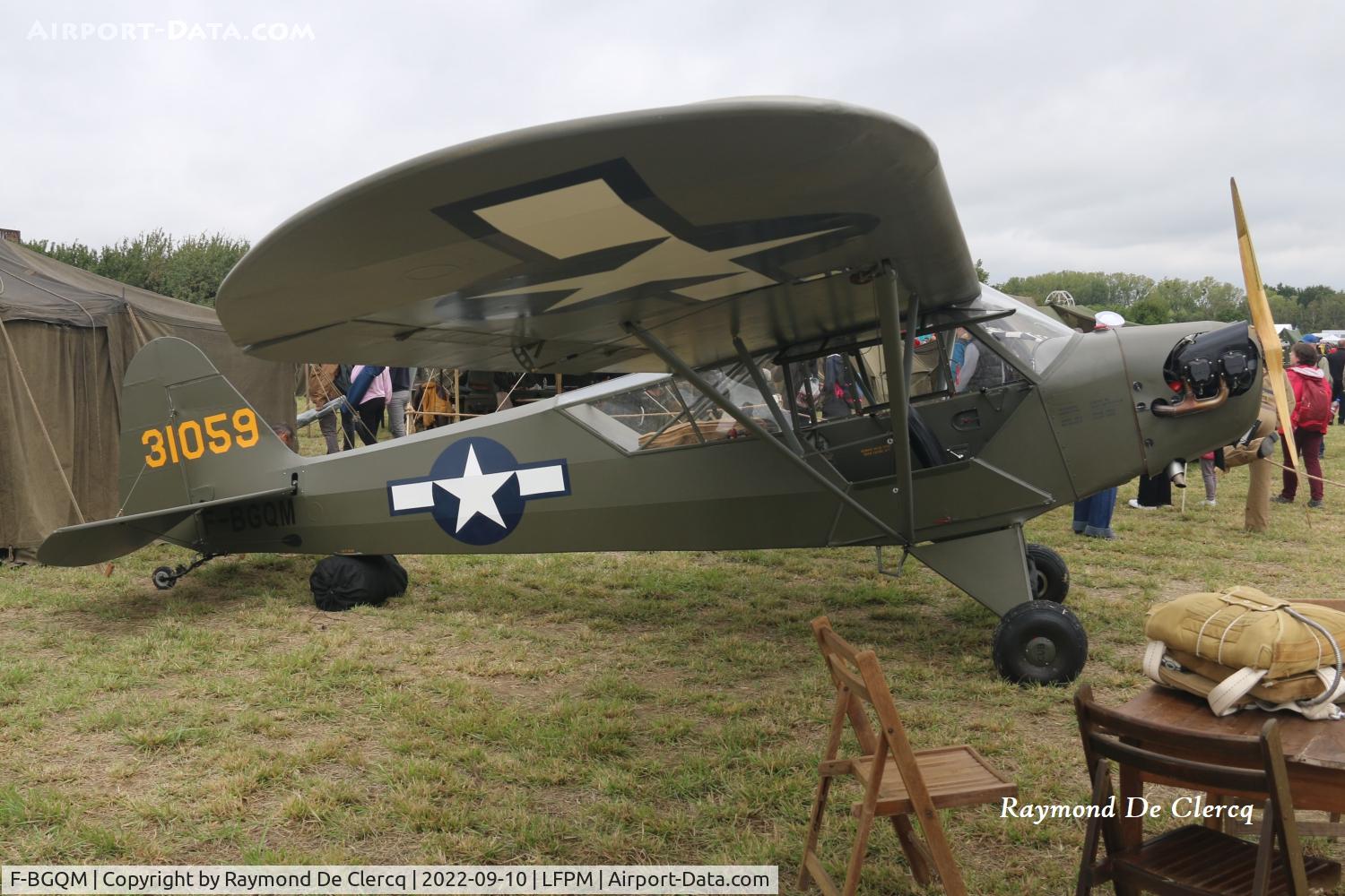 F-BGQM, Piper J3C-65 Cub Cub C/N 1059, Air Legend Air Show at Melun.