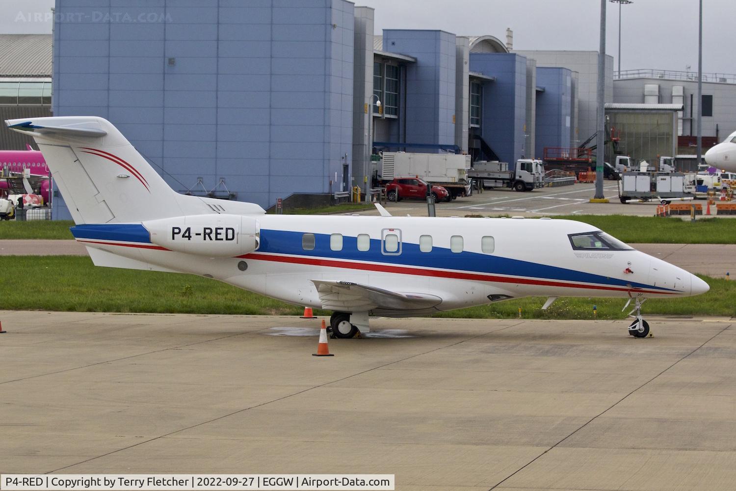 P4-RED, 2021 Pilatus PC-24 C/N 213, At Luton