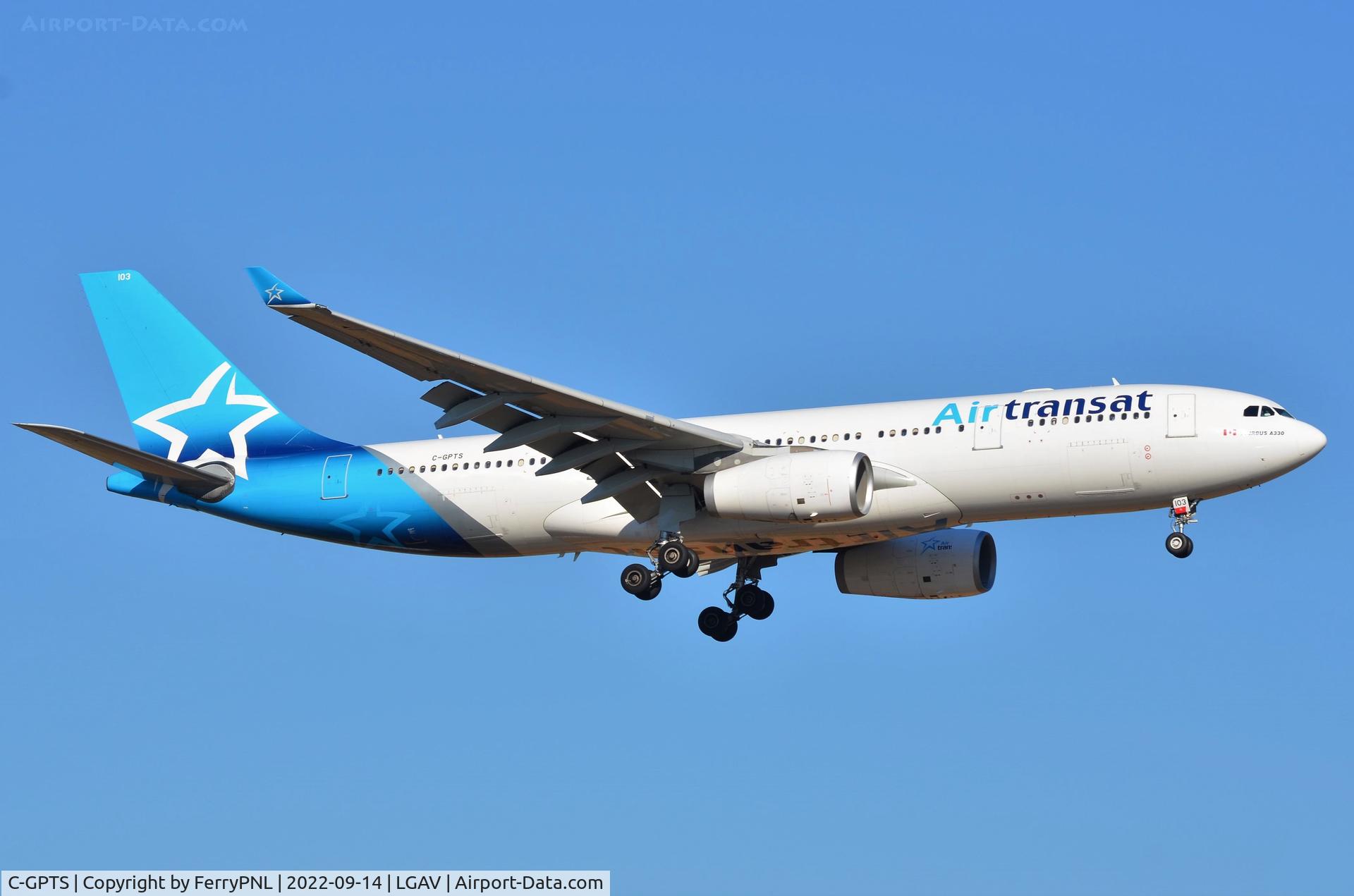 C-GPTS, 2002 Airbus A330-243 C/N 480, Air Transat A332 on short final