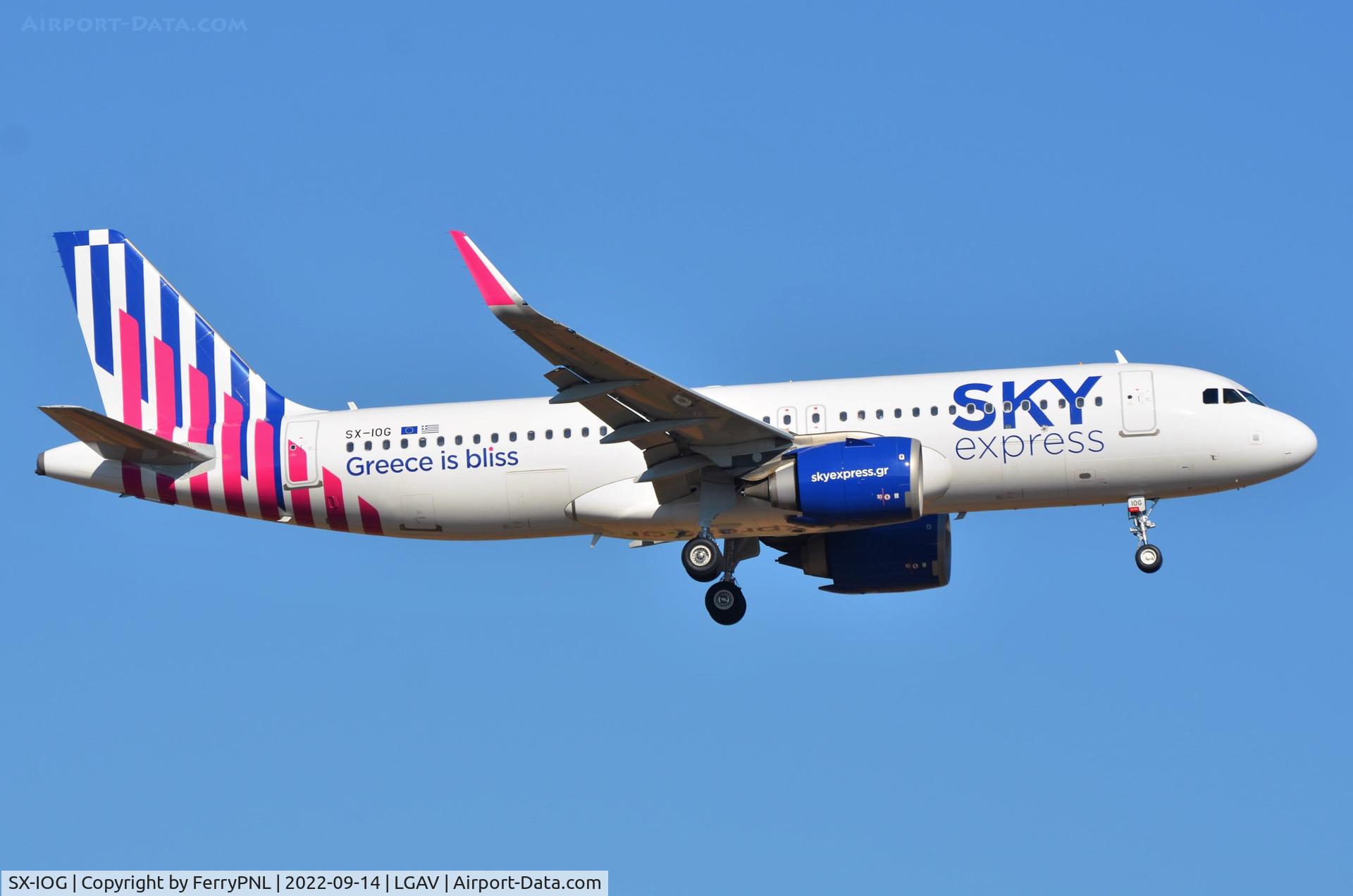 SX-IOG, 2020 Airbus A320-251 Neo C/N 10083, Sky Express A320N landing
