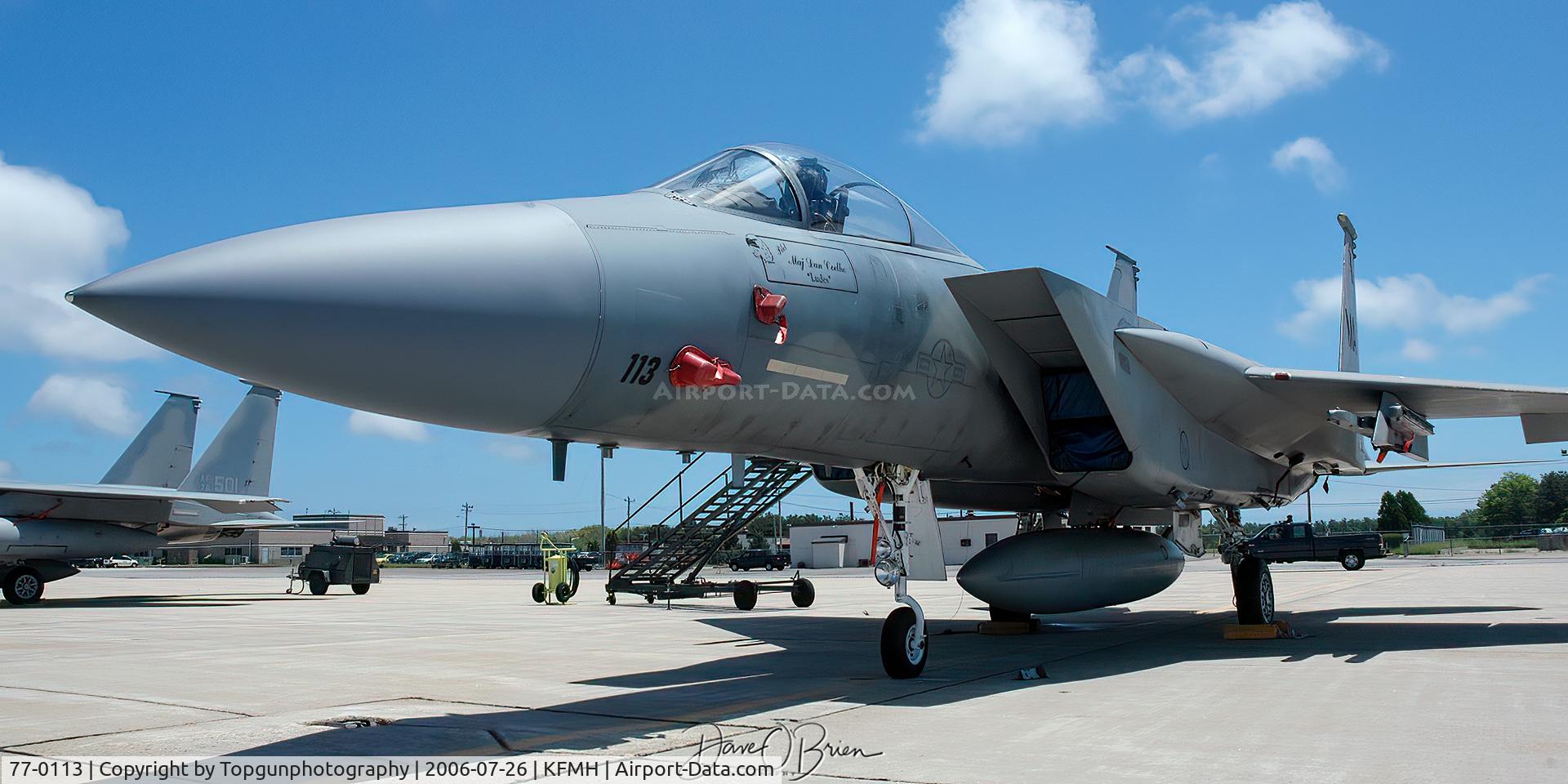 77-0113, 1977 McDonnell Douglas F-15A Eagle C/N 0398/A325, 102nd FW Ramp visit Otis ANGB, MA