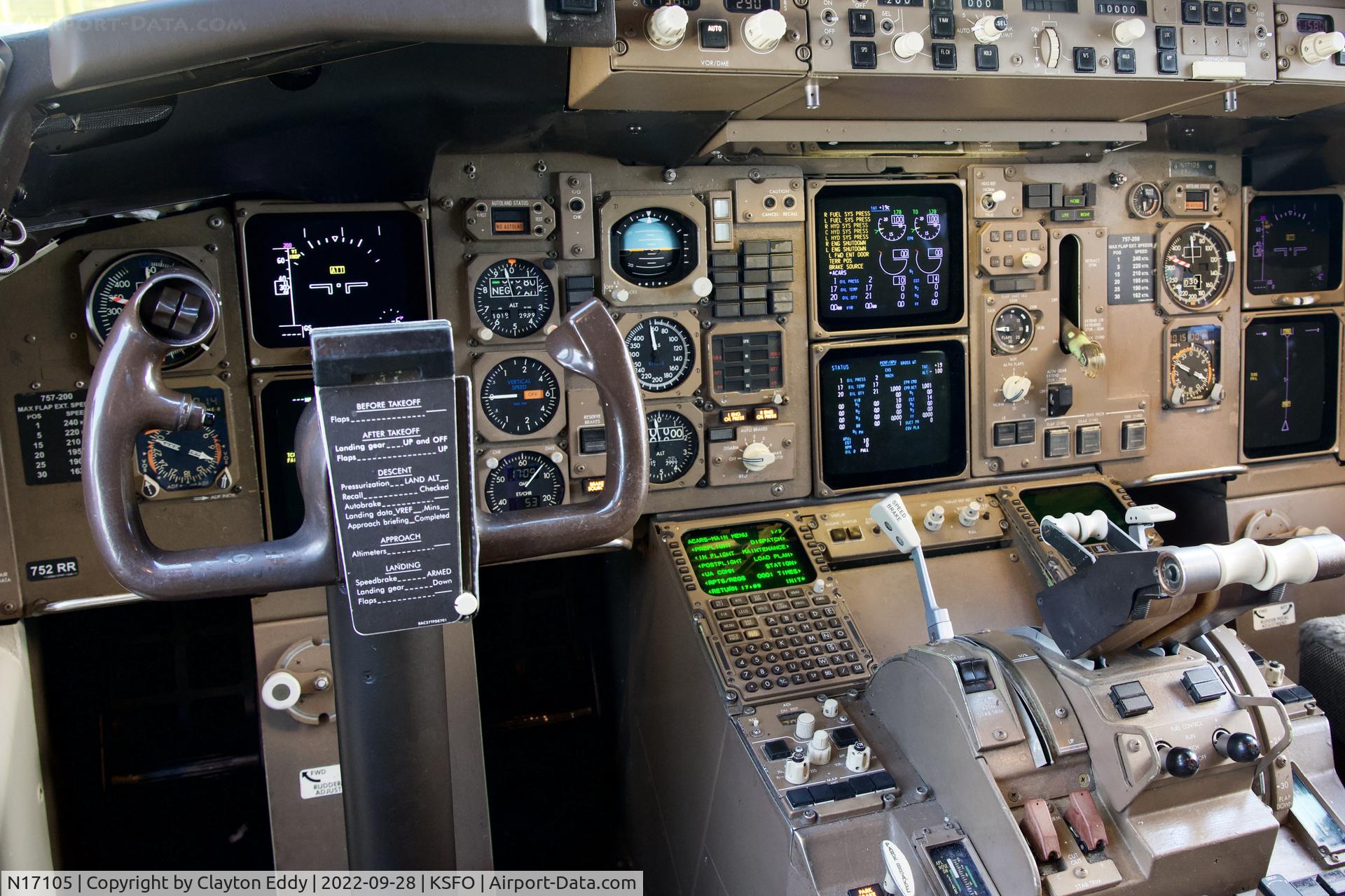 N17105, 1994 Boeing 757-224 C/N 27295, SFO 2022.