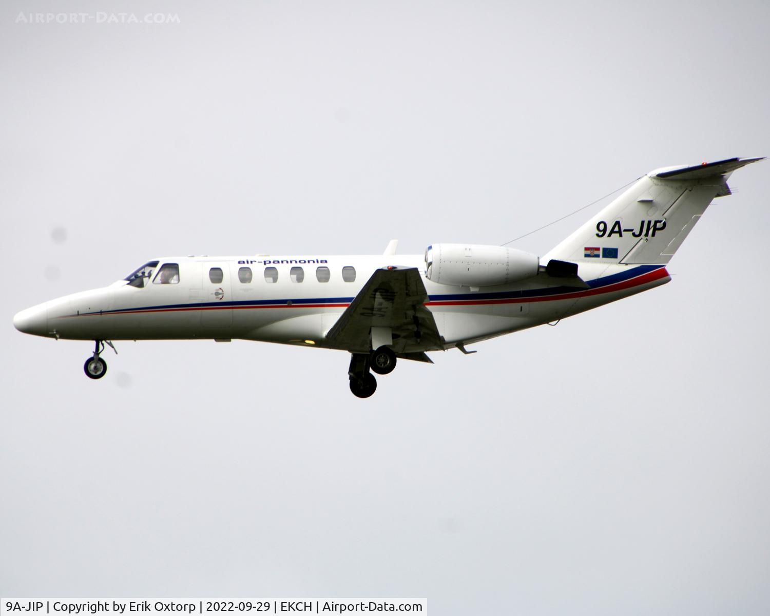 9A-JIP, 2004 Cessna 525A CitationJet CJ2 C/N 525A-0209, 9A-JIP landing rw 22L