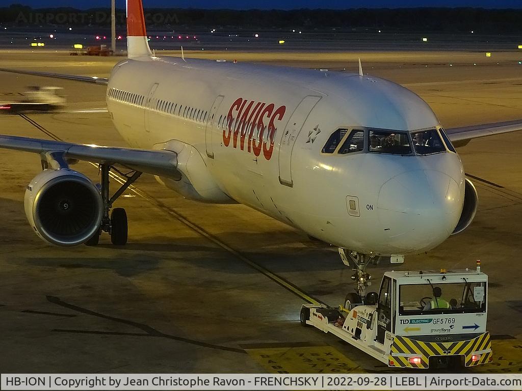HB-ION, 2013 Airbus A321-212 C/N 5567, Barcelona (BCN)	Zurich (ZRH)	LX1957
