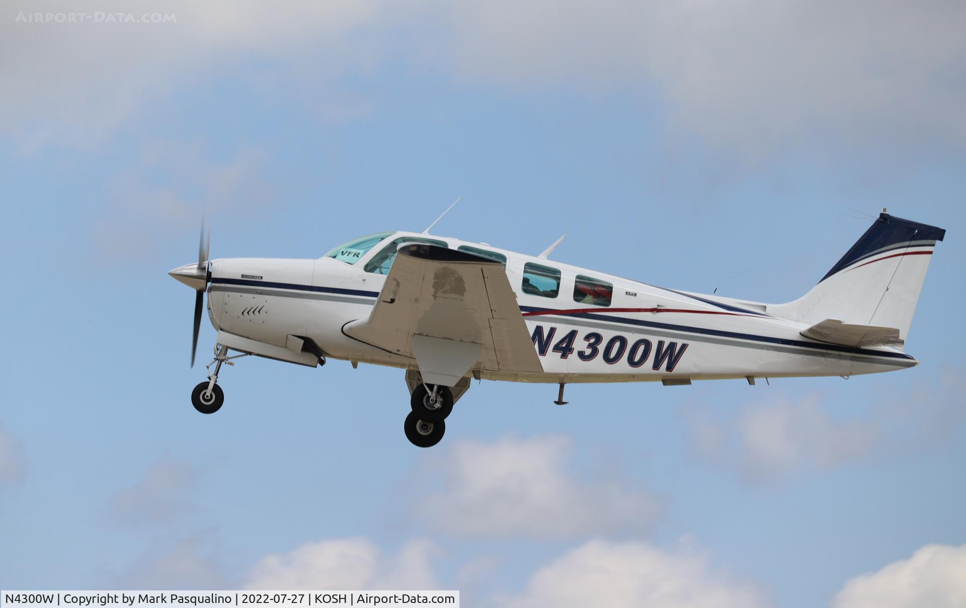 N4300W, 1973 Beech A36 Bonanza 36 C/N E-487, Beech A36