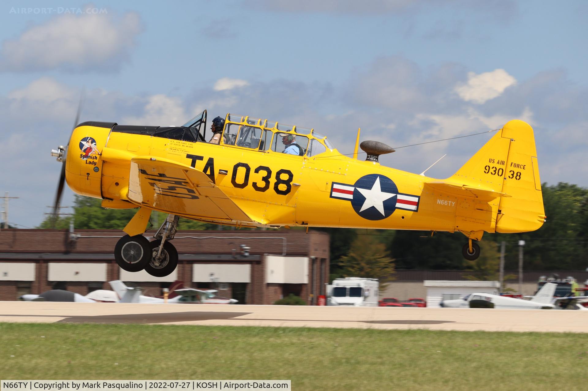 N66TY, North American T-6G Texan C/N 168-142, North American T-6G