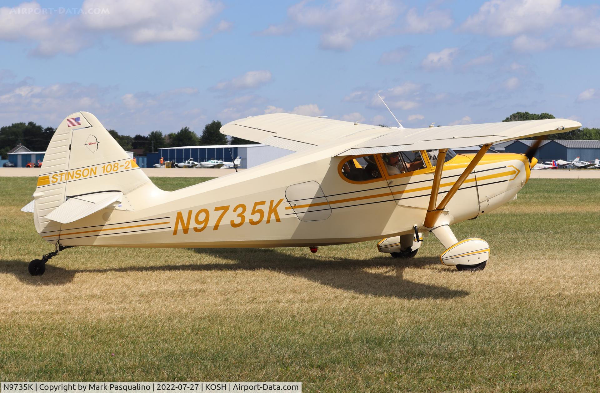 N9735K, 1947 Stinson 108-2 Voyager C/N 108-2735, Stinson 108-2