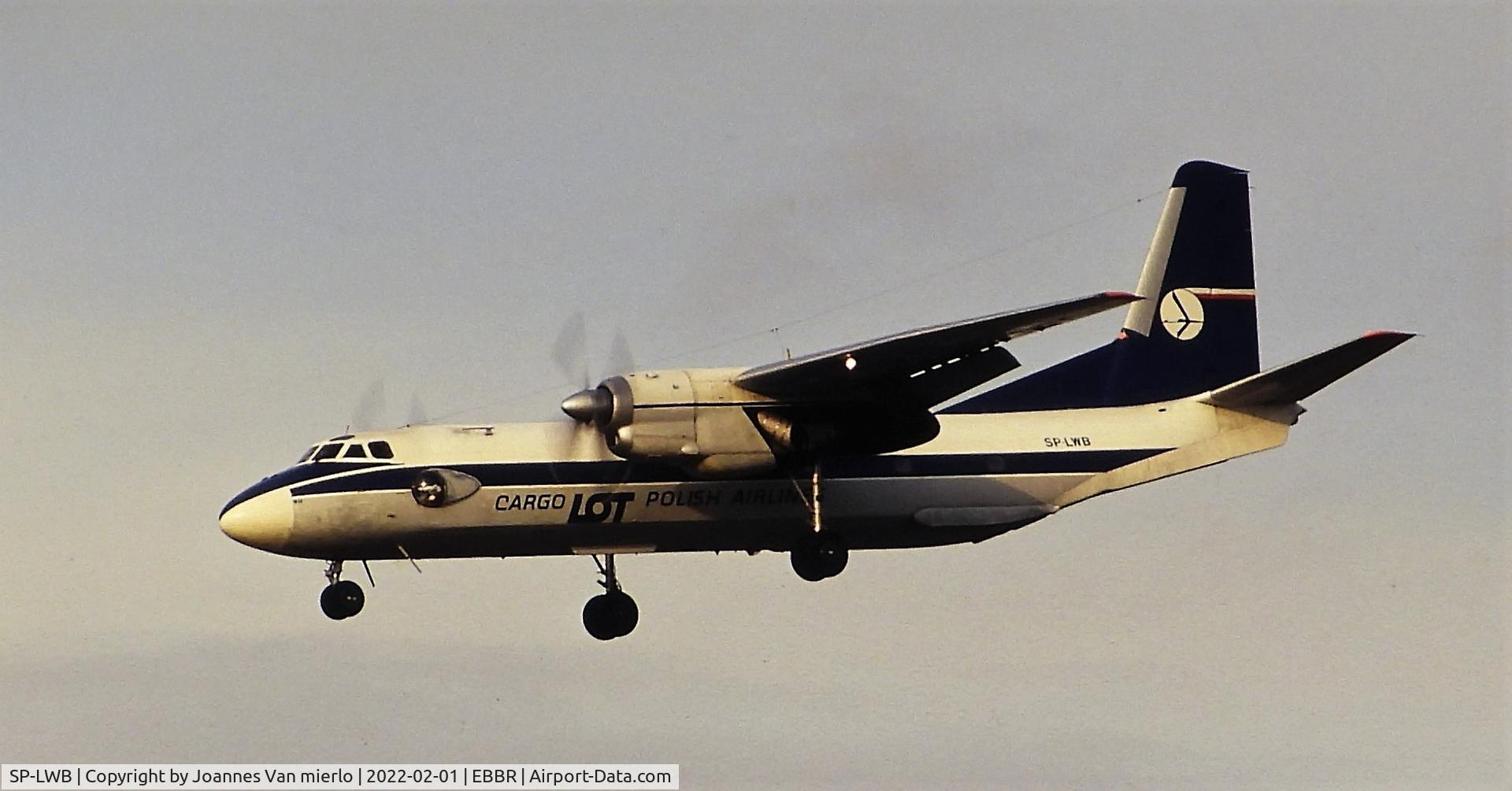 SP-LWB, Antonov 26B C/N 1603, Brussels slide scan