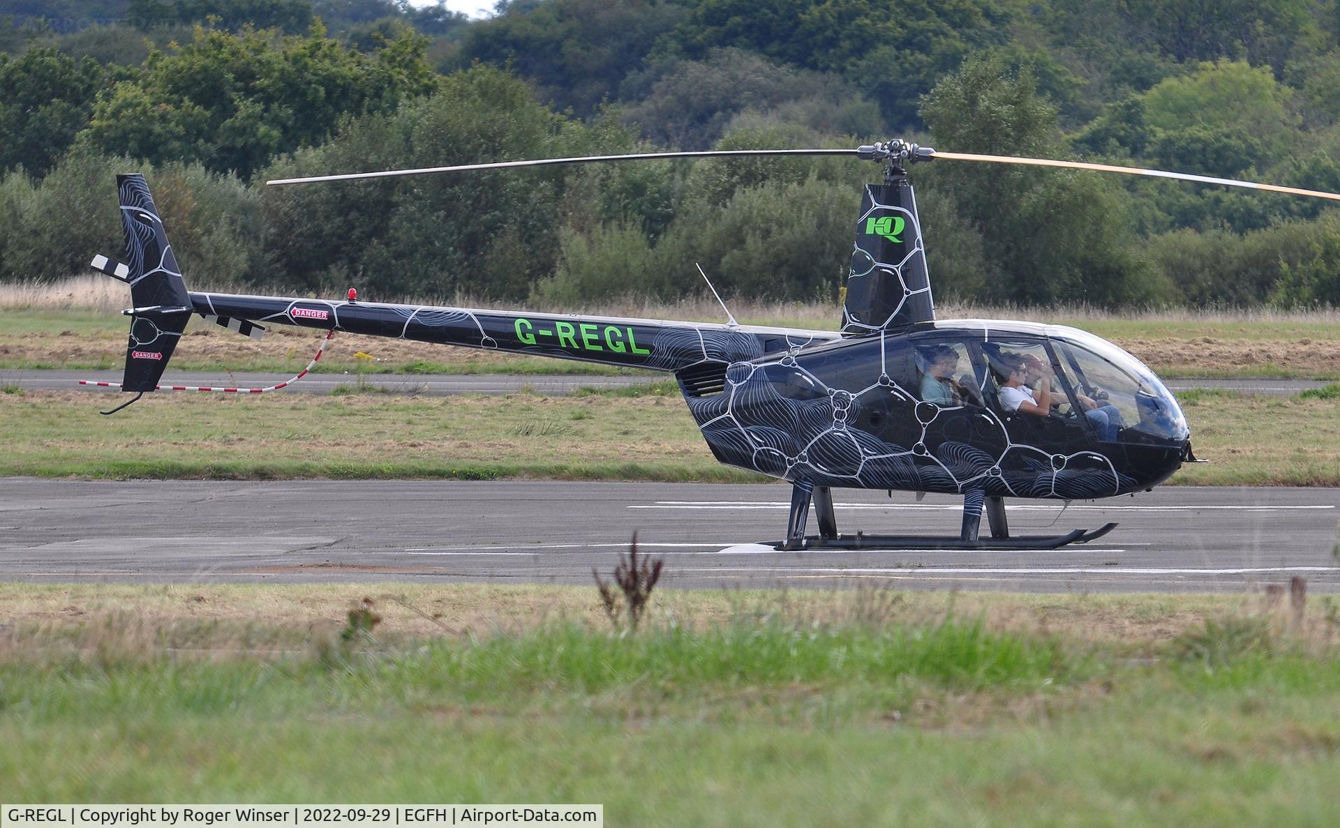 G-REGL, 2003 Robinson R44 Raven II C/N 10235, Visiting R44 Raven II helicopter operated by HFM Consulting Ltd.