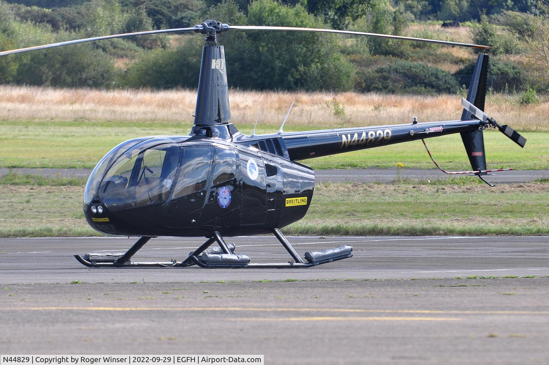 N44829, Robinson R66 C/N 0034, Visiting R66 helicopter operated by HQ Aviation Ltd.