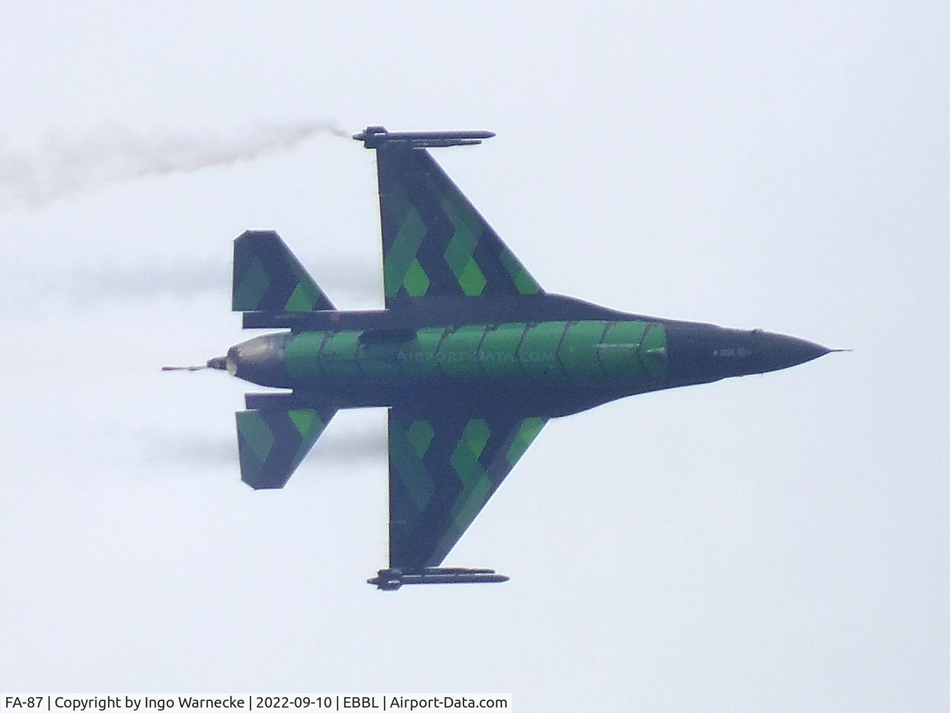 FA-87, SABCA F-16AM Fighting Falcon C/N 6H-87, General Dynamics (SABCA) F-16AM Fighting Falcon of the FAeB (Belgian air force) in 'Dream Viper' special colours at the 2022 Sanicole Spottersday at Kleine Brogel air base