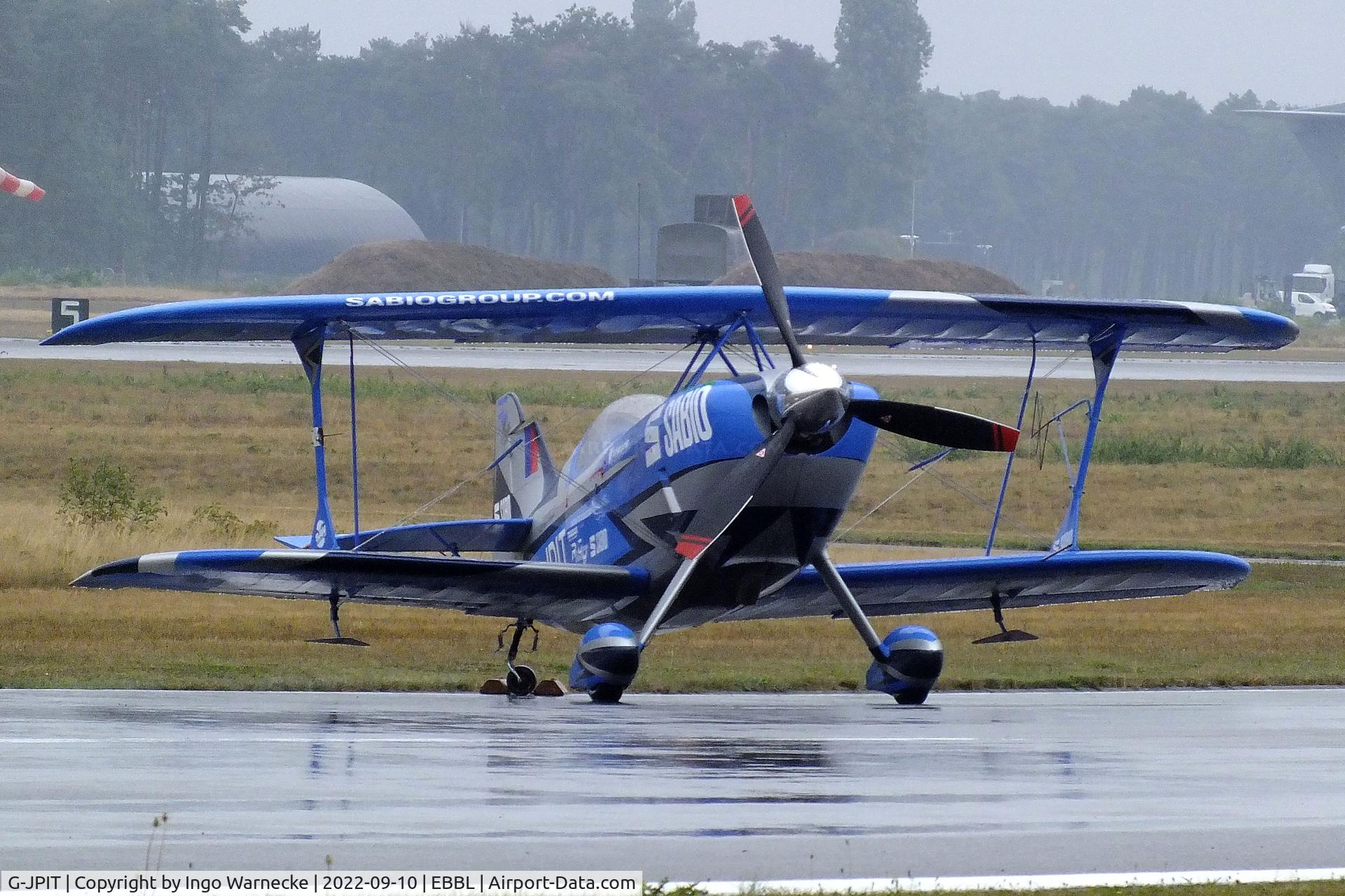 G-JPIT, 2017 Pitts S-2S Special C/N LAA 009C-15409, Rich Goodwin Pitts S-2SE with new wing by E. Saurenman Aero Works at the 2022 Sanicole Spottersday at Kleine Brogel air base