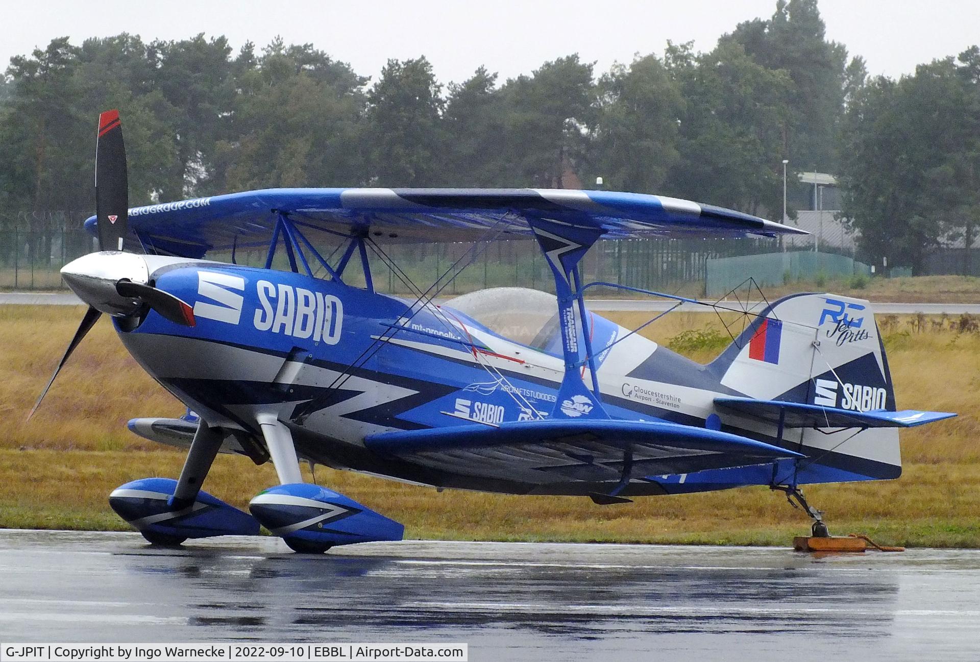 G-JPIT, 2017 Pitts S-2S Special C/N LAA 009C-15409, Rich Goodwin Pitts S-2SE with new wing by E. Saurenman Aero Works at the 2022 Sanicole Spottersday at Kleine Brogel air base