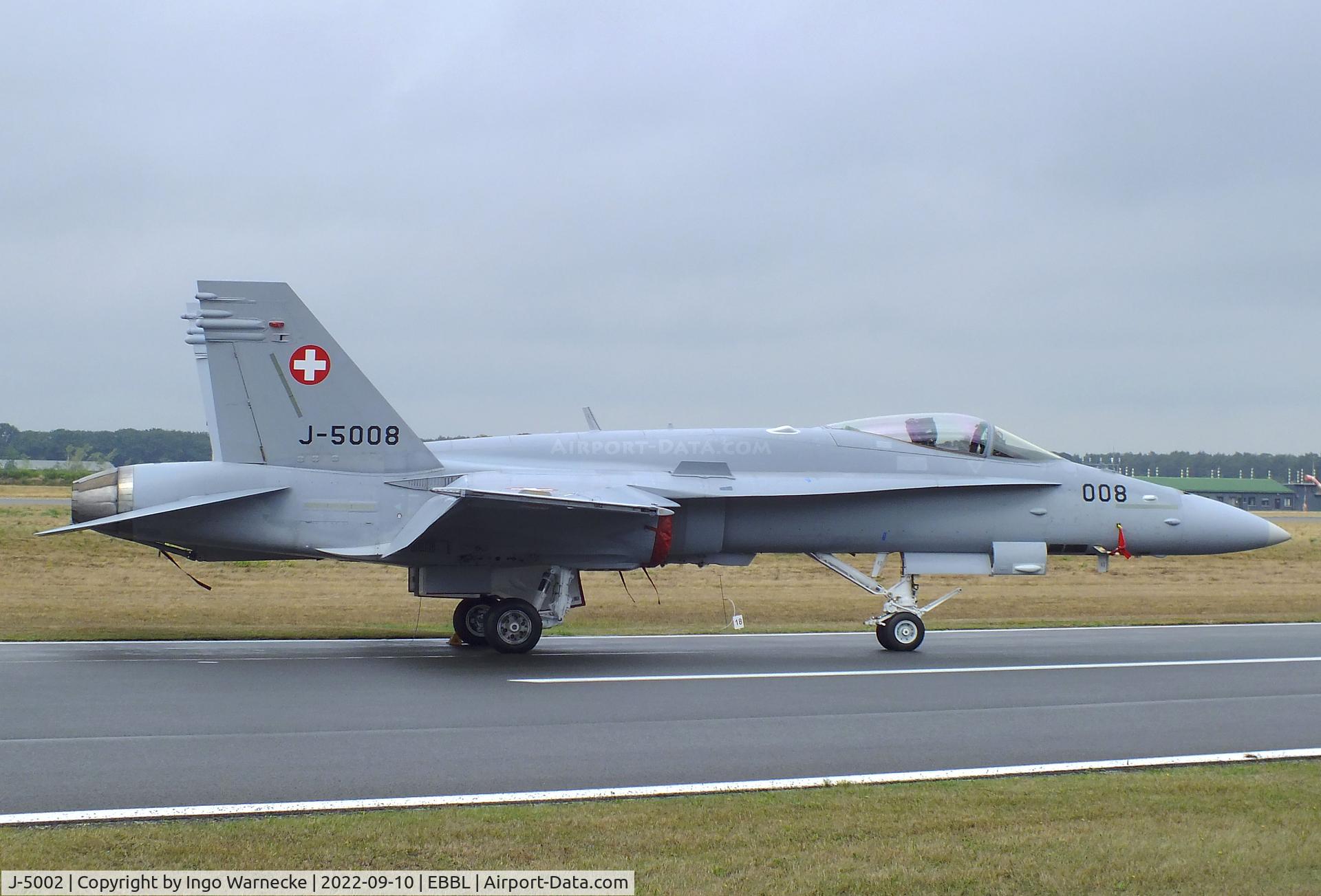 J-5002, McDonnell Douglas F/A-18C Hornet C/N 1315/SFC002, McDonnell Douglas F/A-18C Hornet of the Swiss Air Force at the 2022 Sanicole Spottersday at Kleine Brogel air base