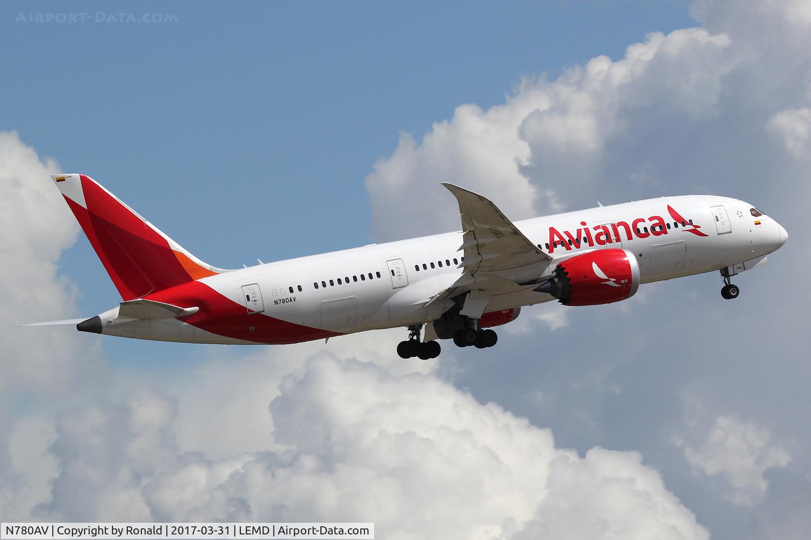 N780AV, 2014 Boeing 787-8 Dreamliner Dreamliner C/N 37502, at mad