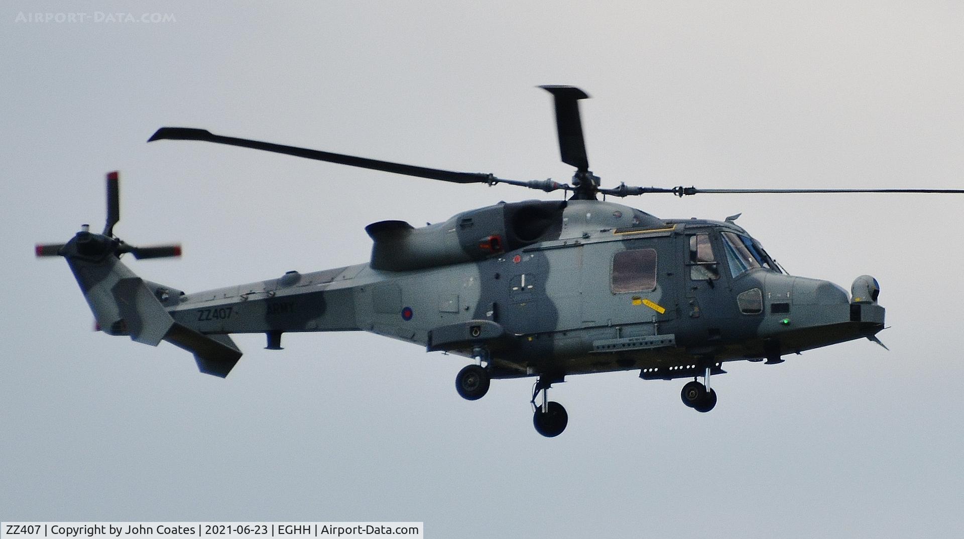 ZZ407, 2011 AgustaWestland AW-159 Wildcat AH.1 C/N 477, Training pass