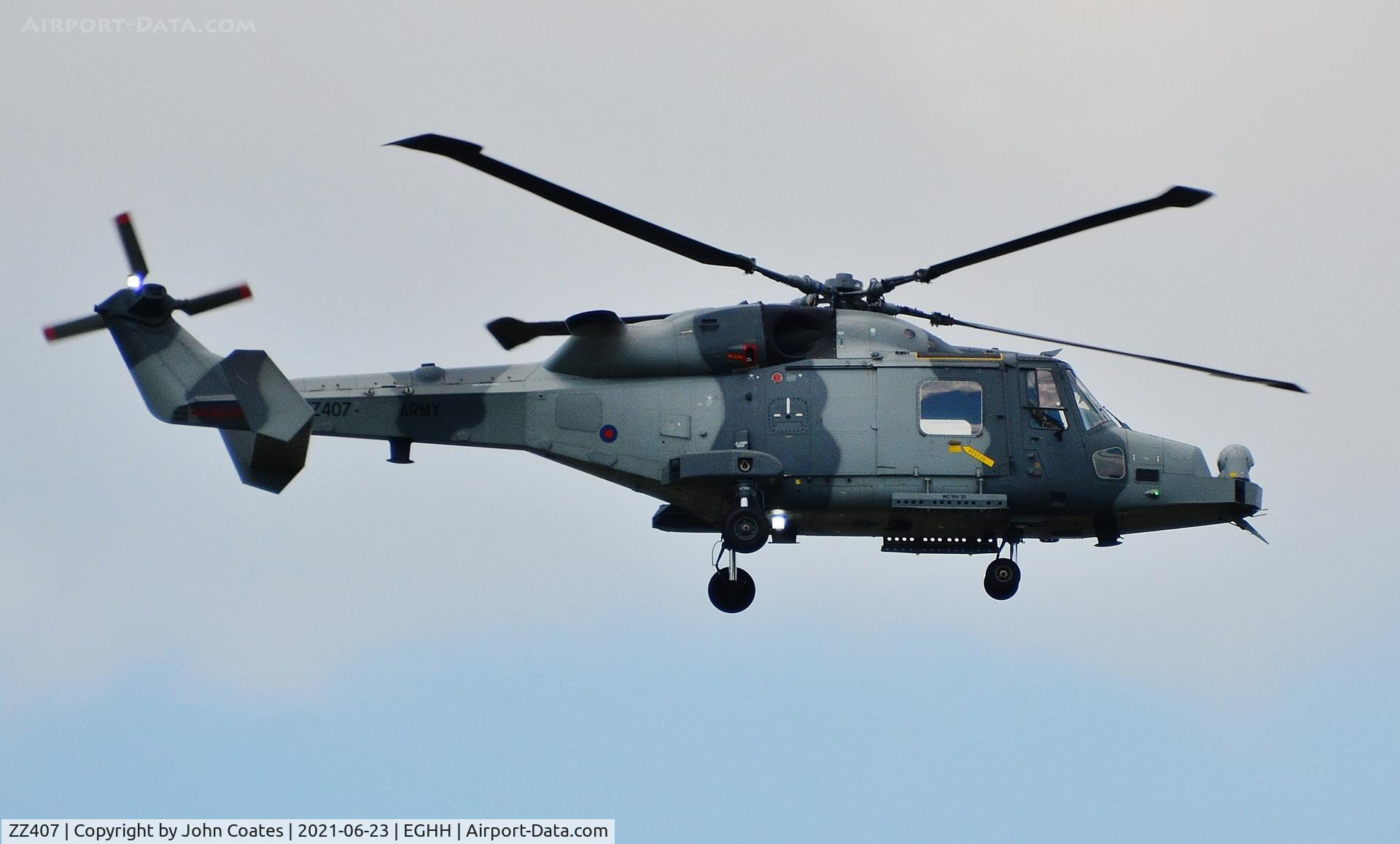 ZZ407, 2011 AgustaWestland AW-159 Wildcat AH.1 C/N 477, Training pass