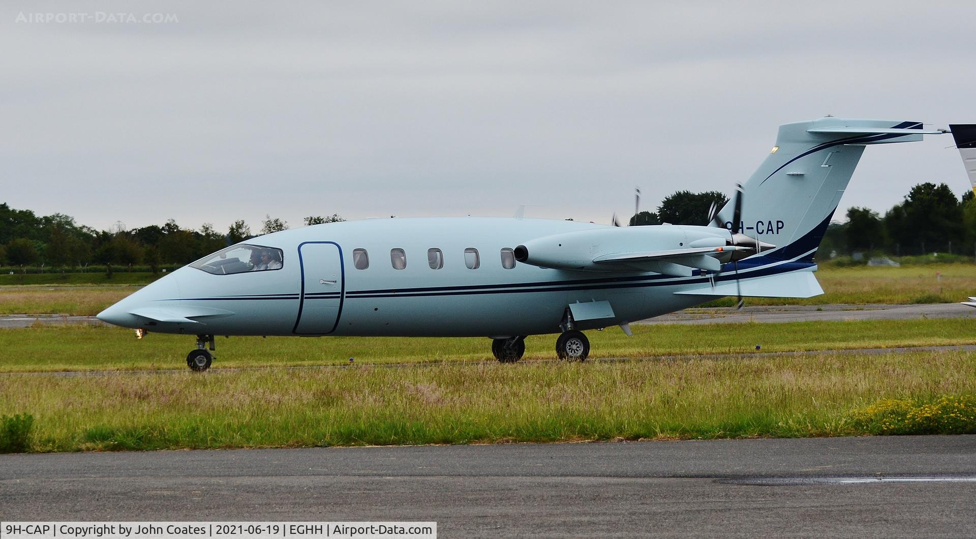 9H-CAP, 2008 Piaggio P-180 Avanti II C/N 1153, Taxiing on arrival