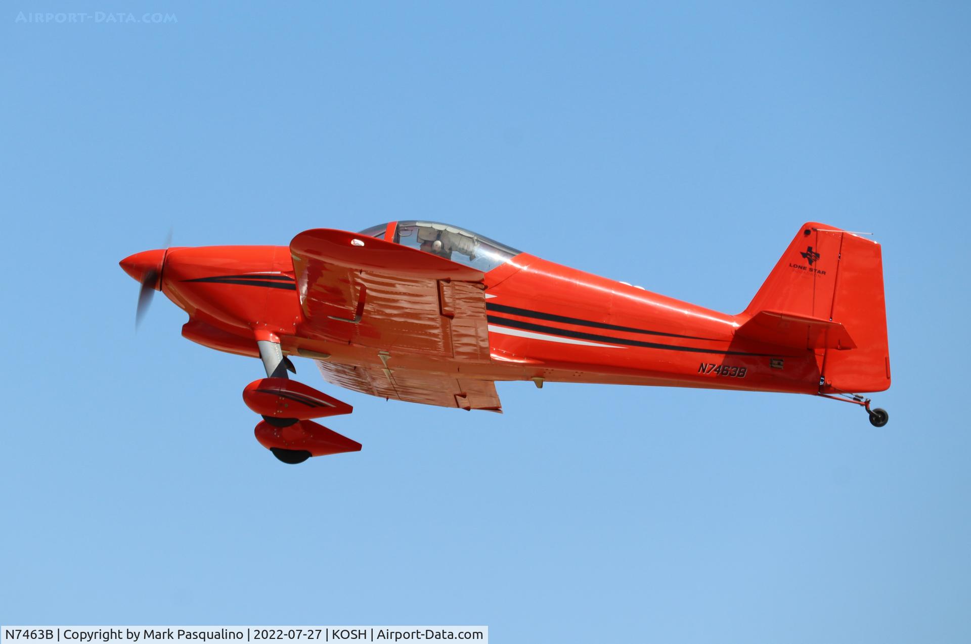 N7463B, 2001 Vans RV-6 C/N 60227, Vans RV-6
