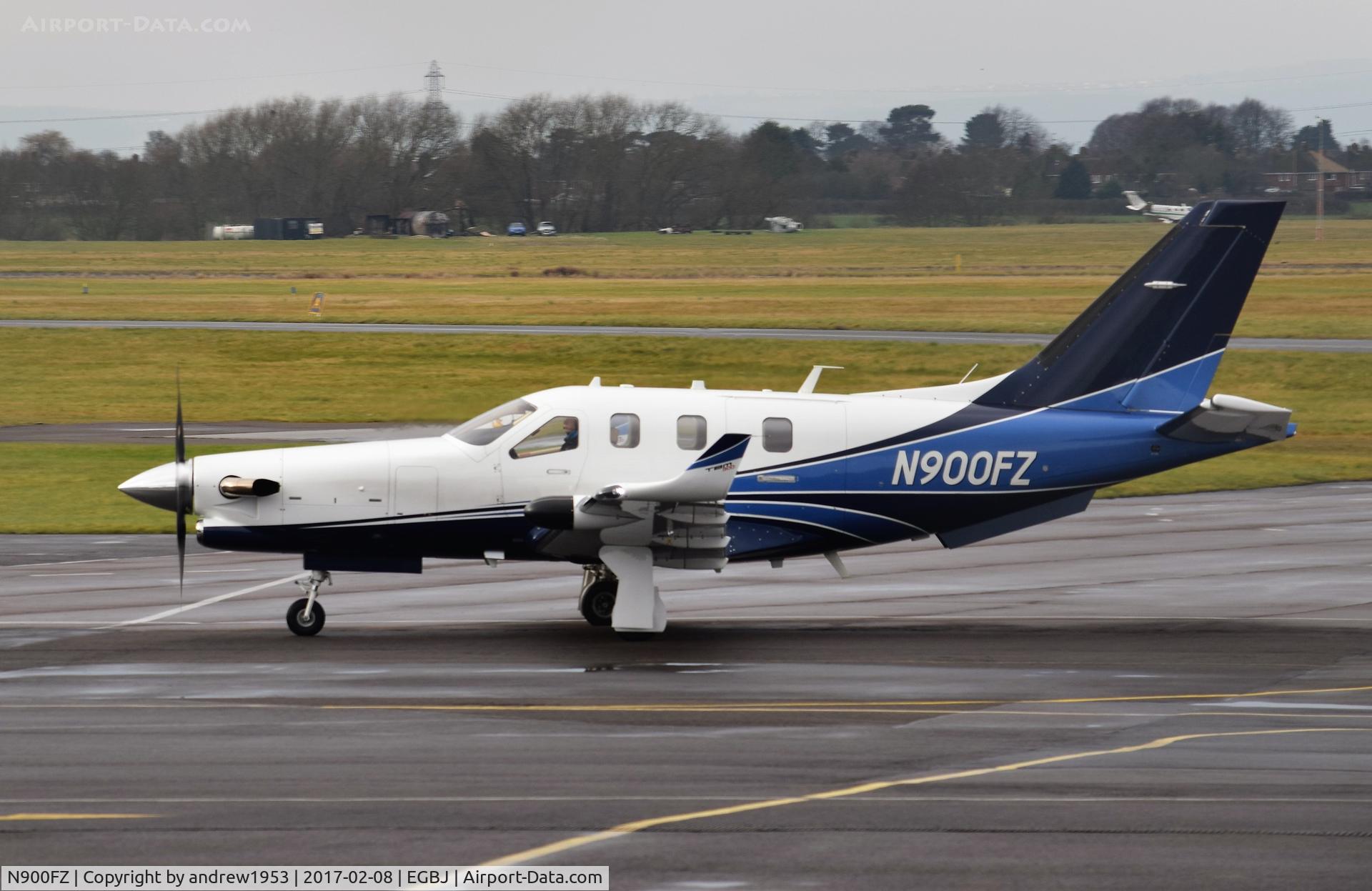 N900FZ, 2016 Socata TBM-700 C/N 1108, N900FZ at Gloucestershire Airport.