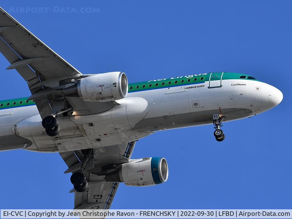 EI-CVC, 2001 Airbus A320-214 C/N 1443, Dublin (DUB)	Bordeaux (BOD)	EI506