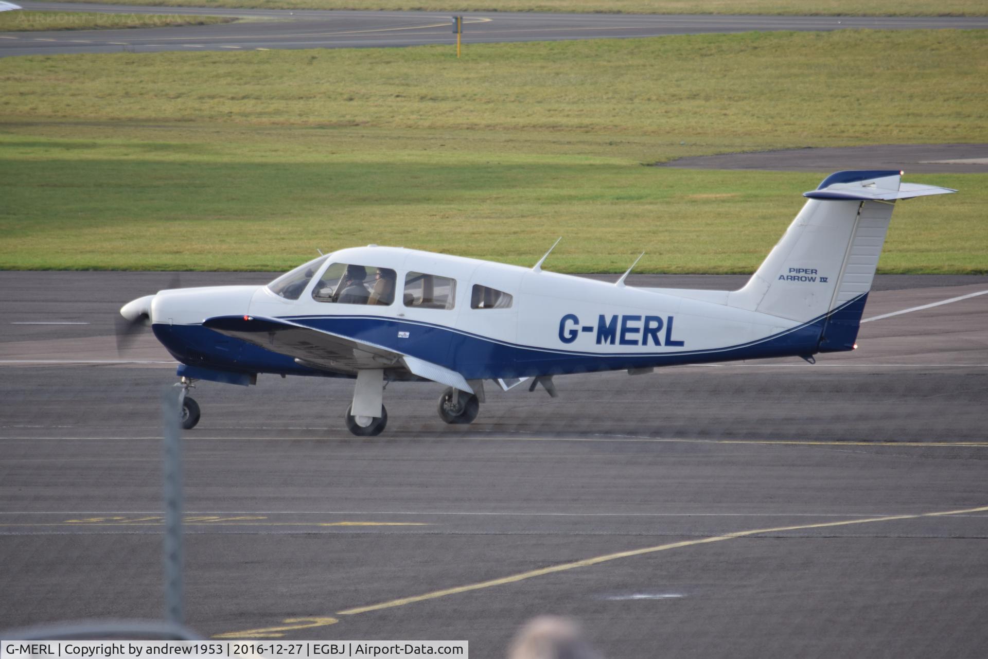 G-MERL, 1979 Piper PA-28RT-201 Arrow IV C/N 28R-7918036, G-MERL at Gloucestershire Airport.