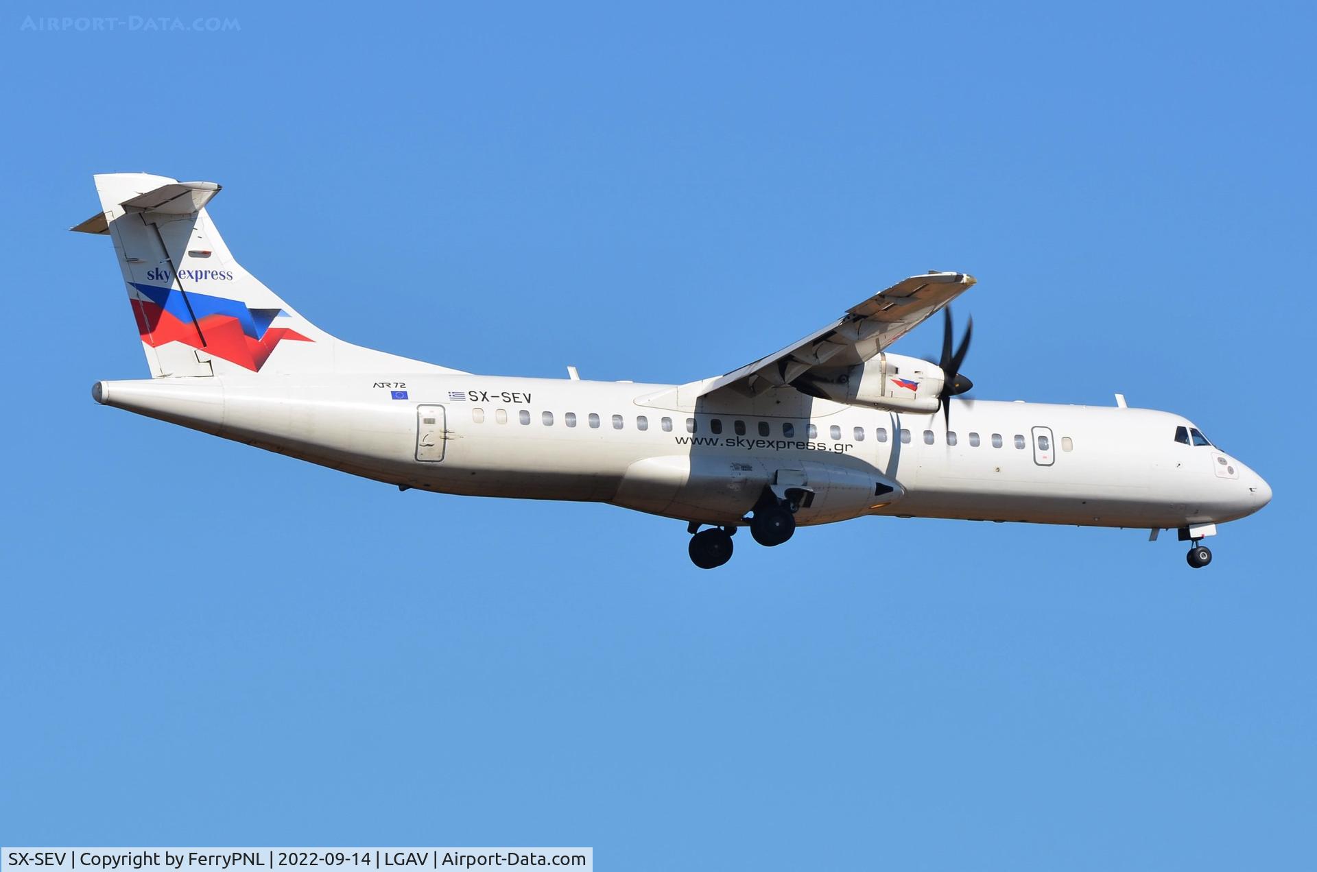 SX-SEV, 2006 ATR 72-212A C/N 699, Sky Expres ship 7 landing