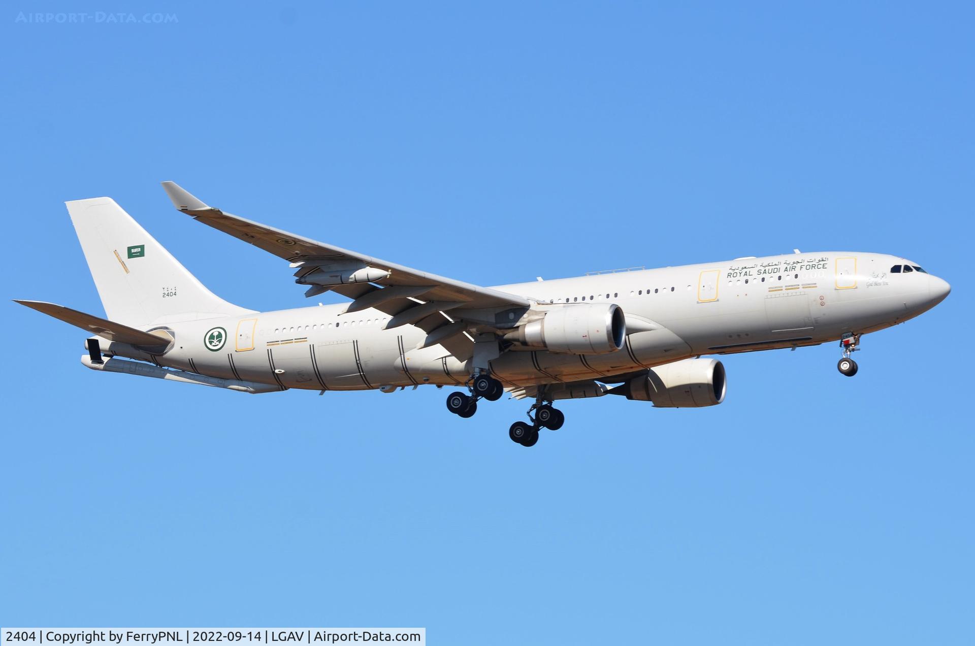2404, 2013 Airbus A330-200MMRT C/N 1379, Saudi Air Force A330 Tanker landing in ATH
