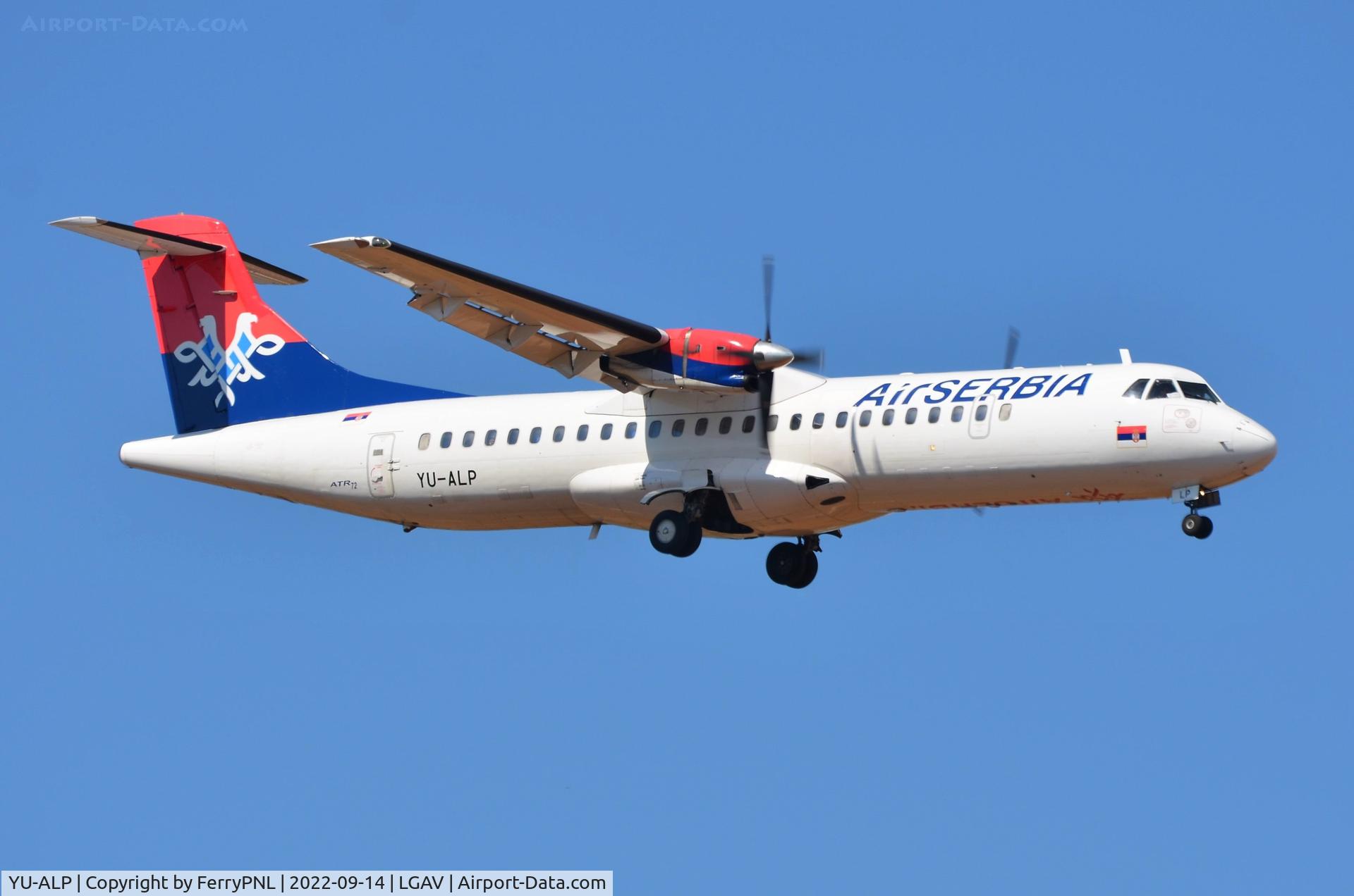 YU-ALP, 1990 ATR 72-202 C/N 189, Air Serbia ATR72 on short final