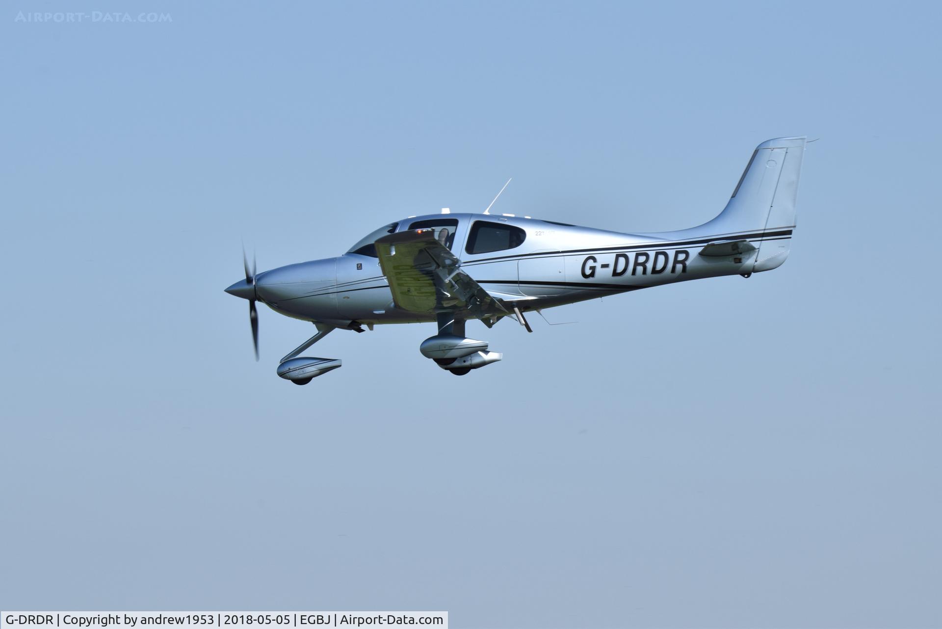 G-DRDR, 2016 Cirrus SR22T C/N 1386, G-DRDR at Gloucestershire Airport.