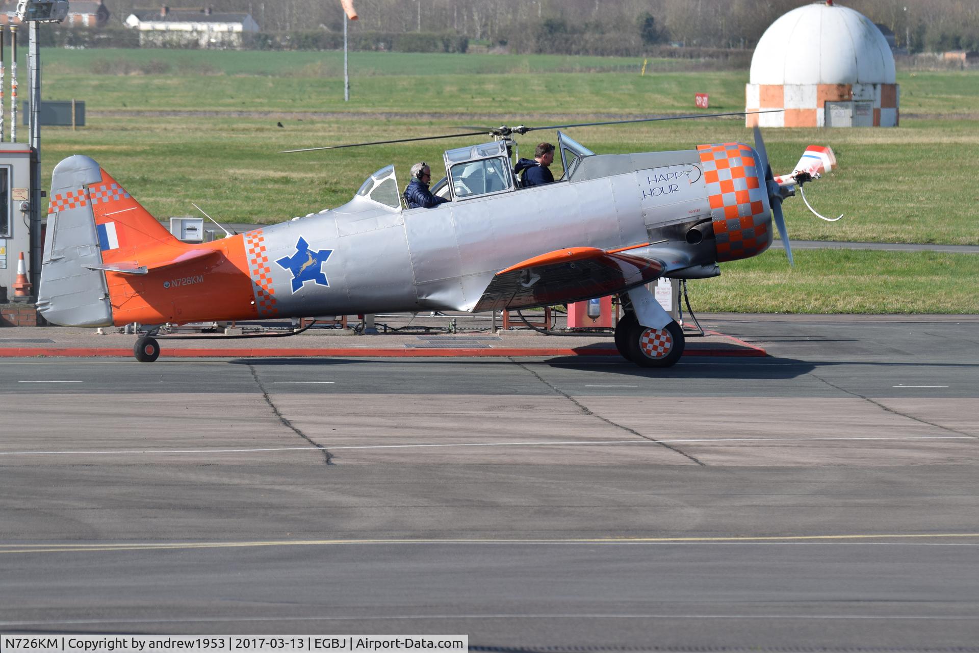 N726KM, 1953 North American AT-6G Texan C/N SA079, N726KM at Gloucestershire Airport.