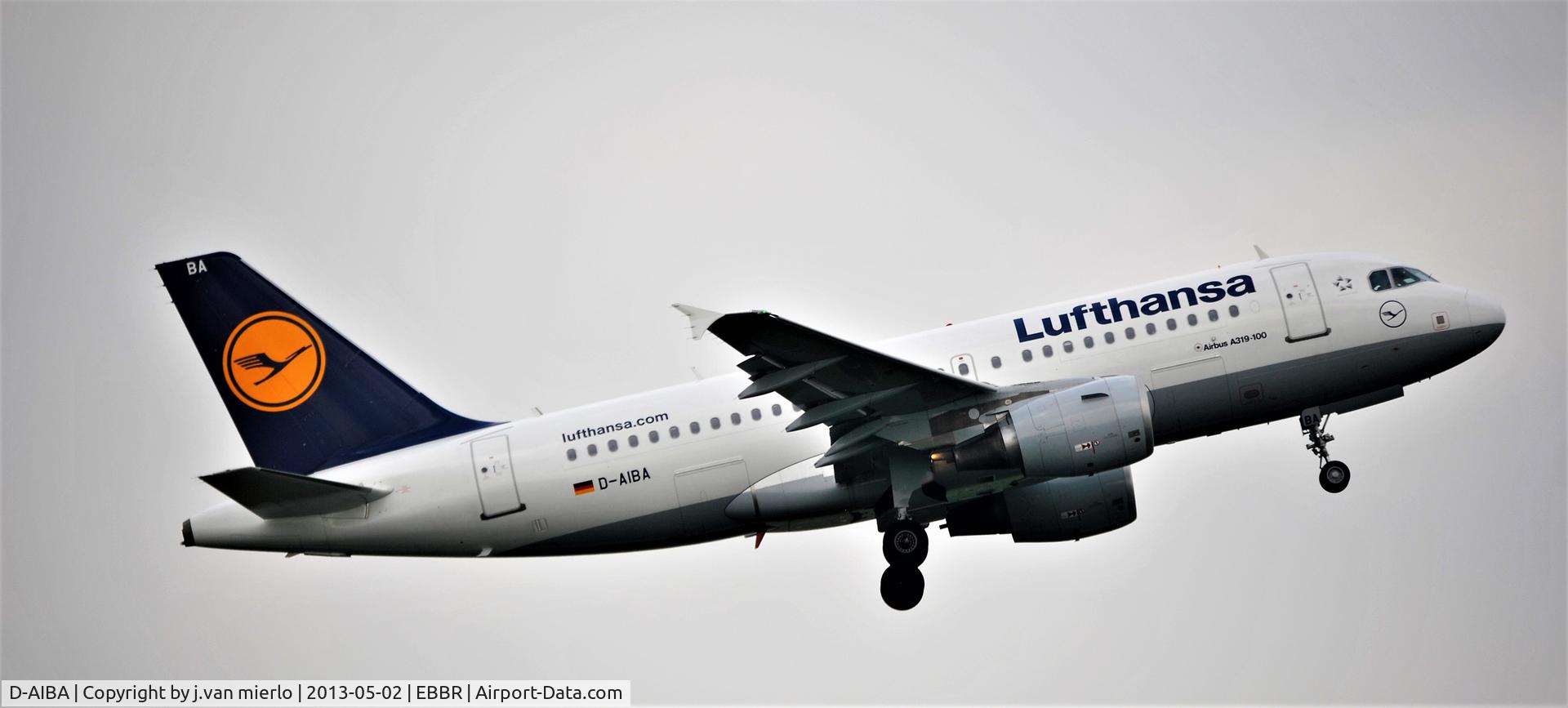 D-AIBA, 2009 Airbus A319-114 C/N 4141, T/O BRU 07R