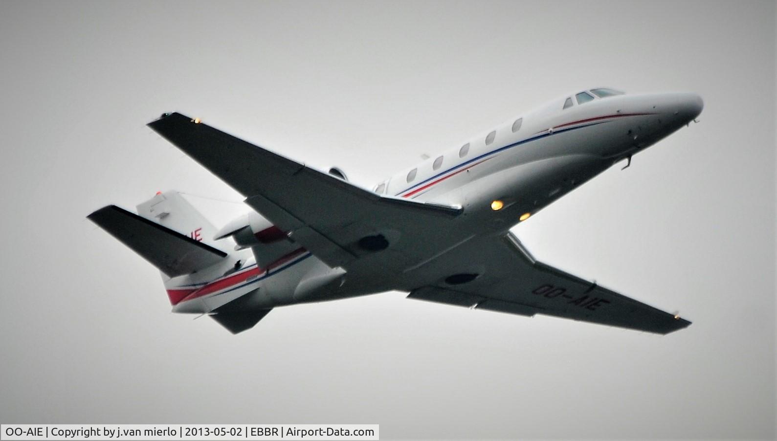 OO-AIE, 2007 Cessna 560XL Citation XLS C/N 560-5733, T/O BRU 07R