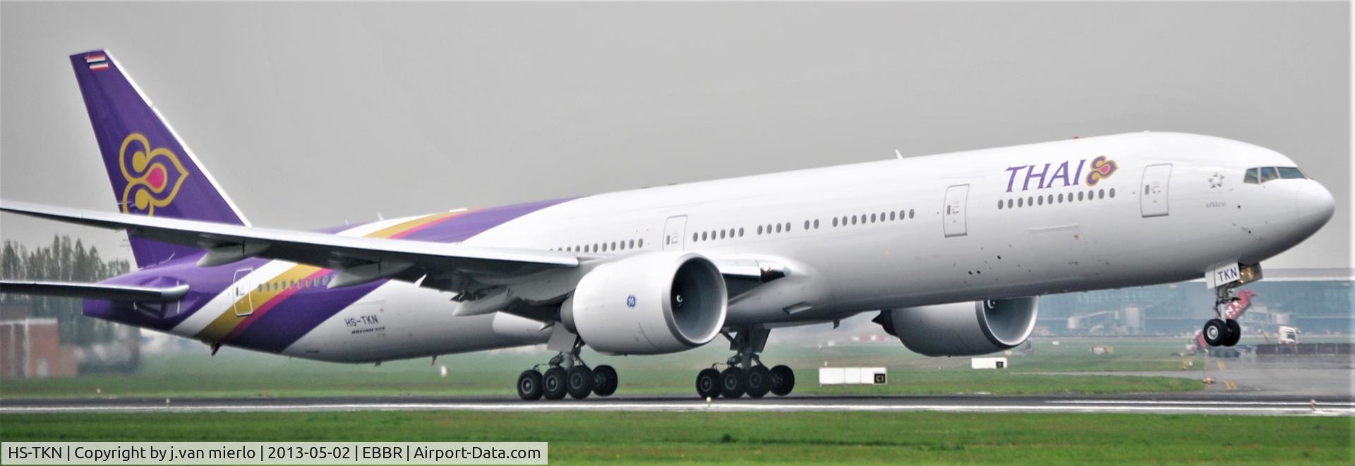 HS-TKN, 2013 Boeing 777-3AL/ER C/N 41523, T/O BRU 07R