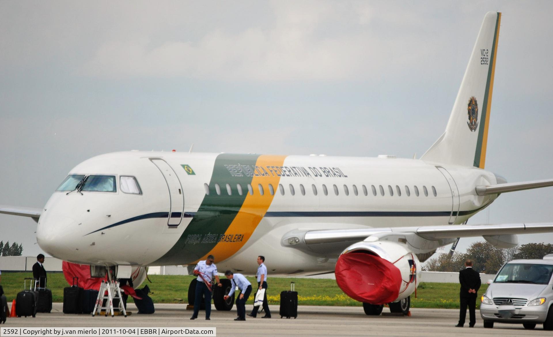 2592, 2010 Embraer VC-2 (ERJ-190-100AR) C/N 19000177, Brussels