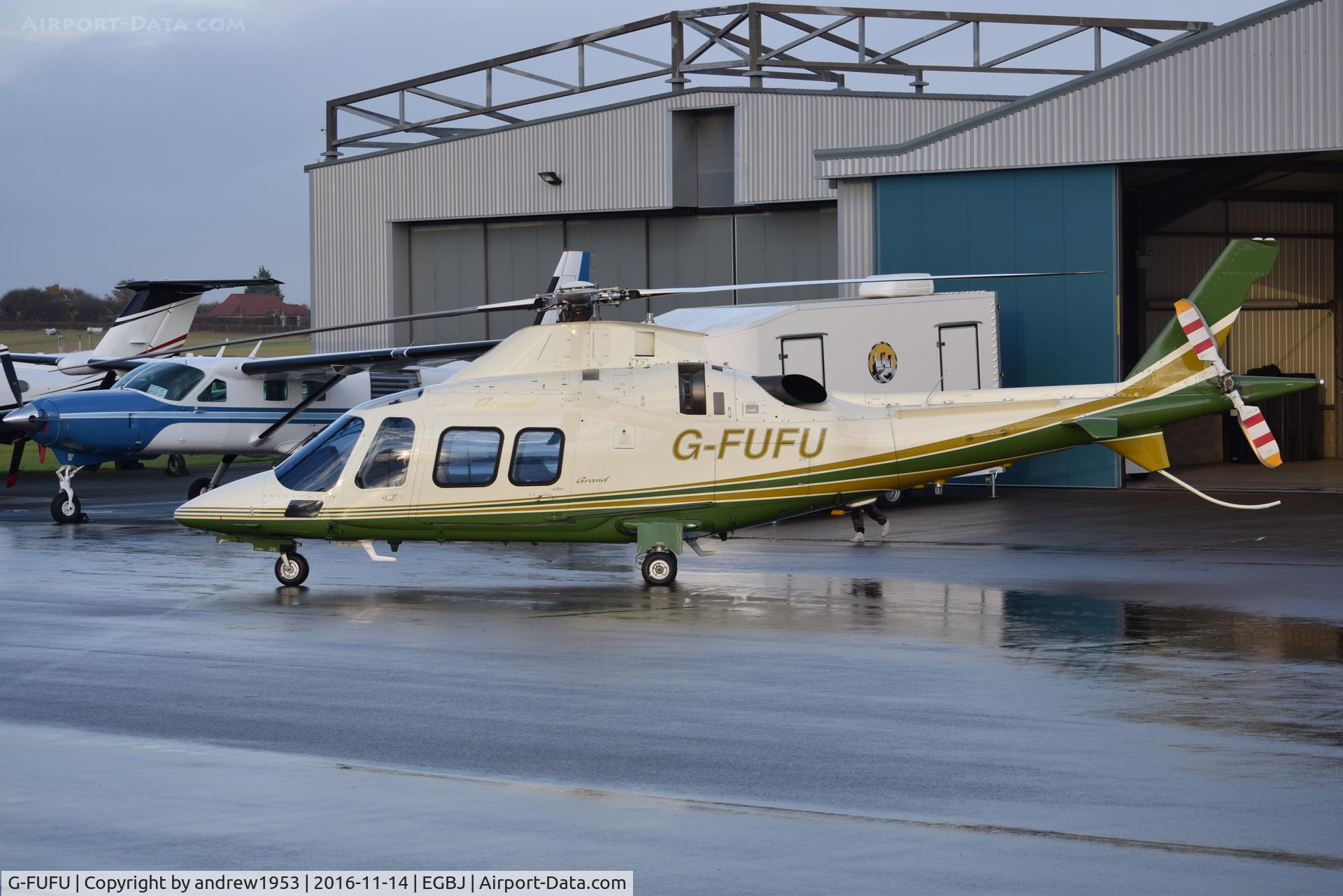 G-FUFU, 2007 Agusta A-109S Grand C/N 22058, G-FUFU at Gloucestershire Airport.
